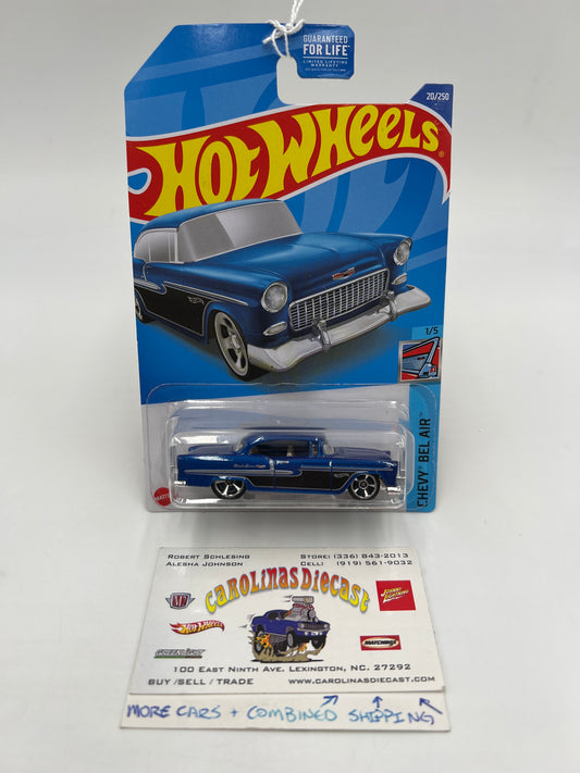 2022 Hot Wheels Chevy Bel Air #20 55 Chevy Blue 10B