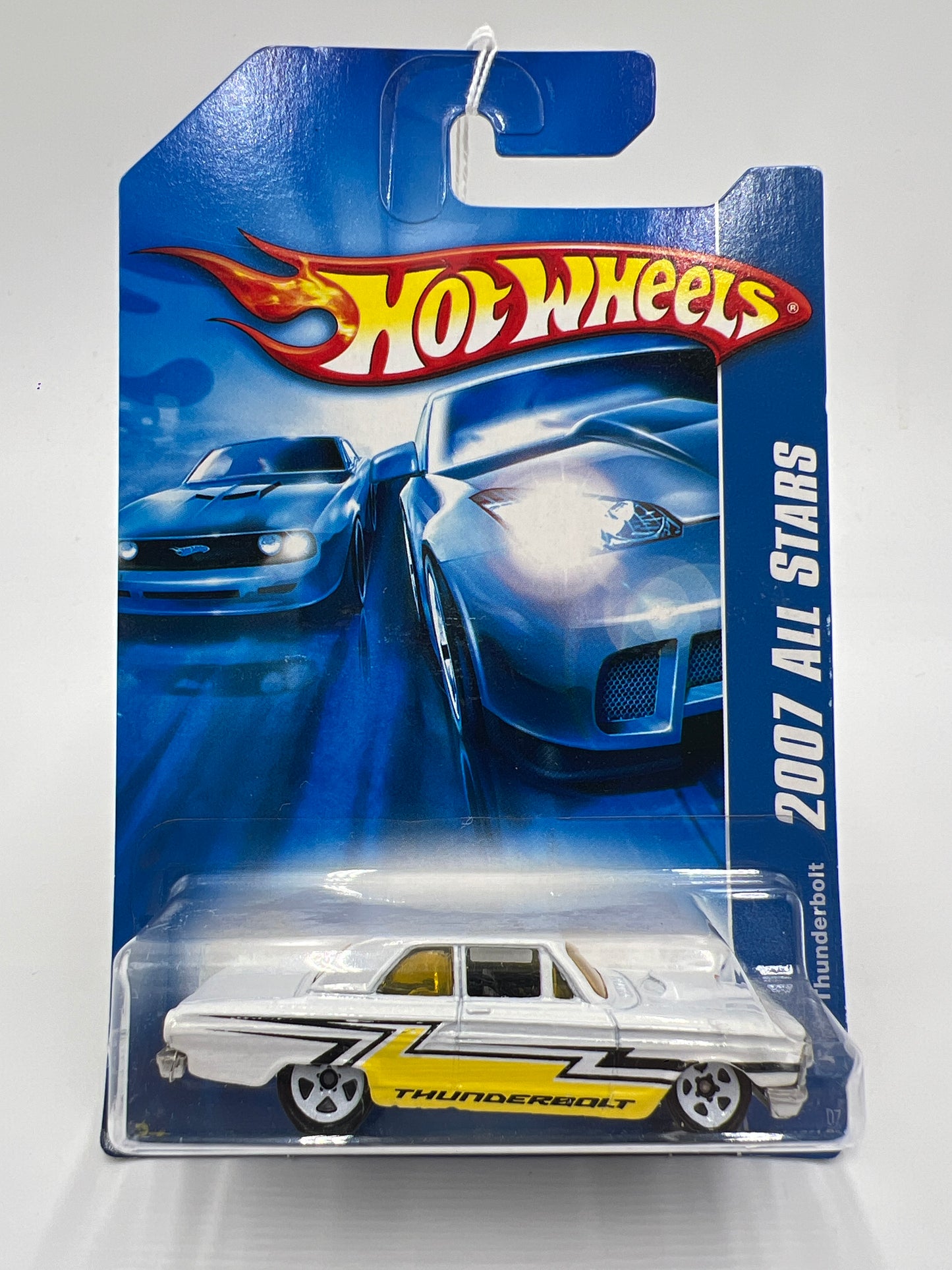 2007 Hot Wheels All Stars #143 Ford Thunderbolt White 27F