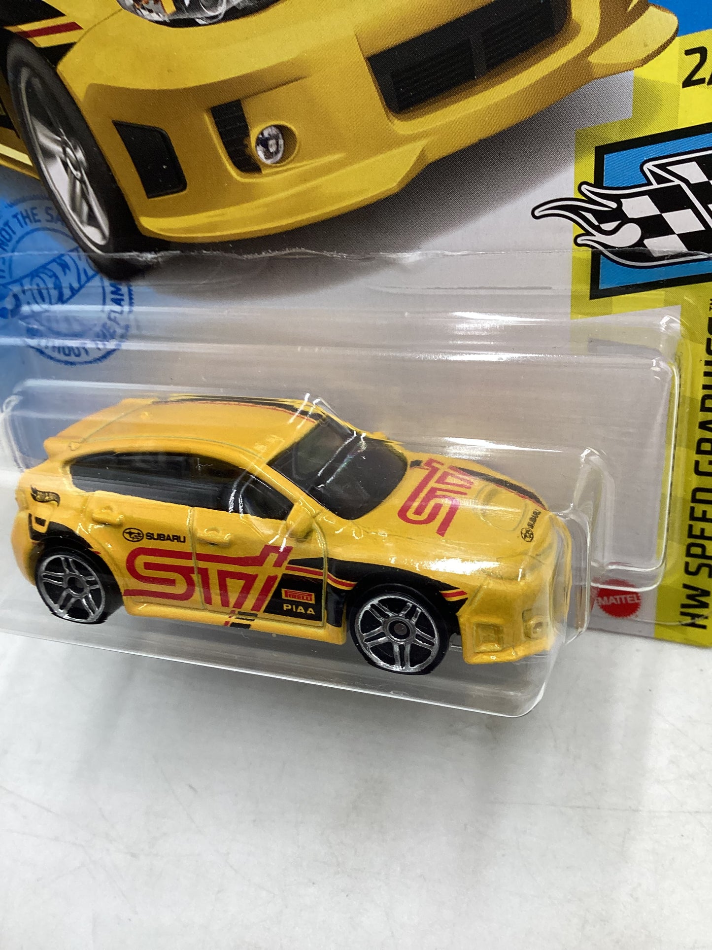 2021 Hot Wheels #68 Subaru WRX STI Yellow 89i