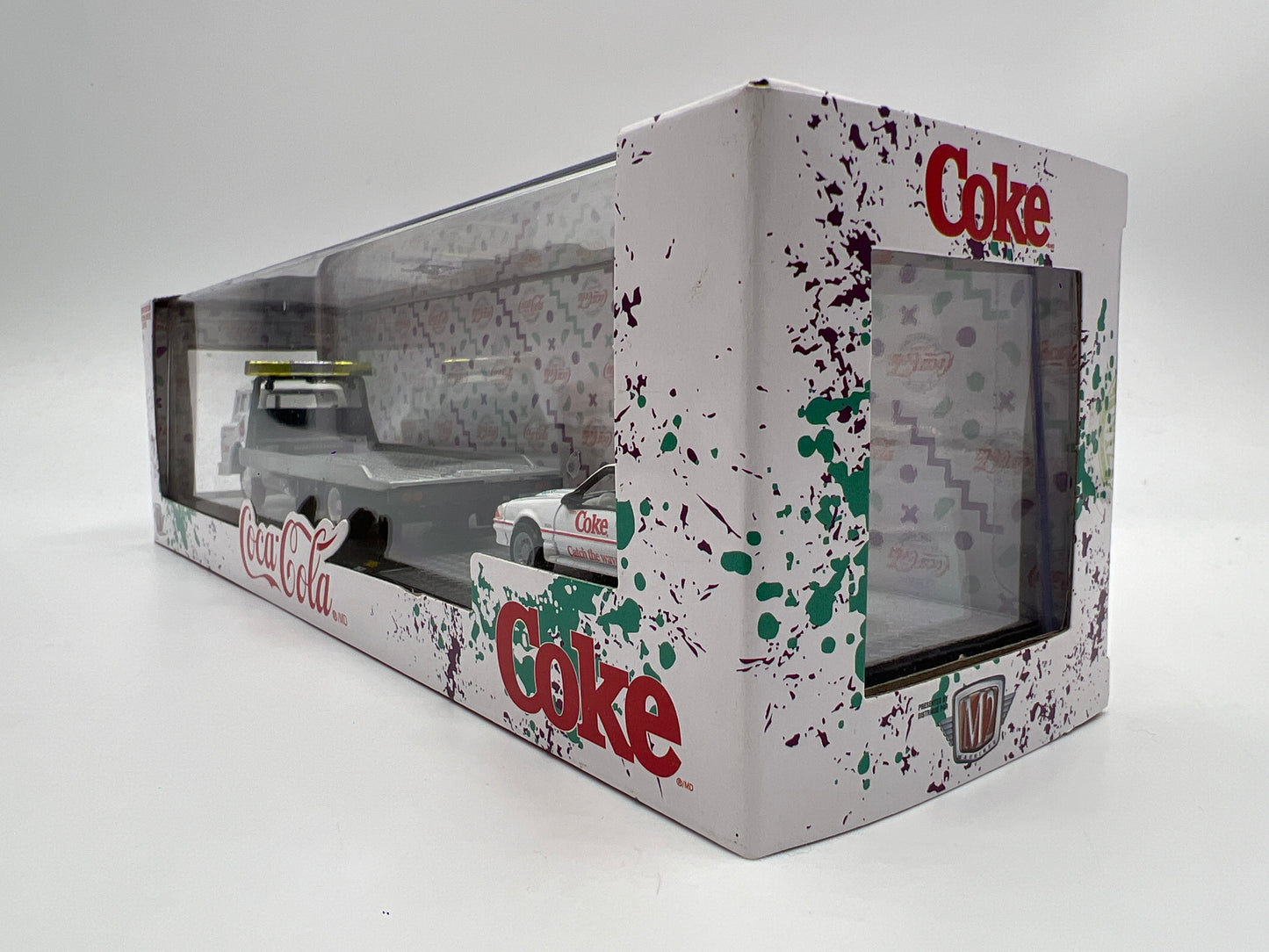 M2 Machines Auto Haulers Coca Cola 1990 Ford C-8000 & 1990 Ford Mustang GT TW05