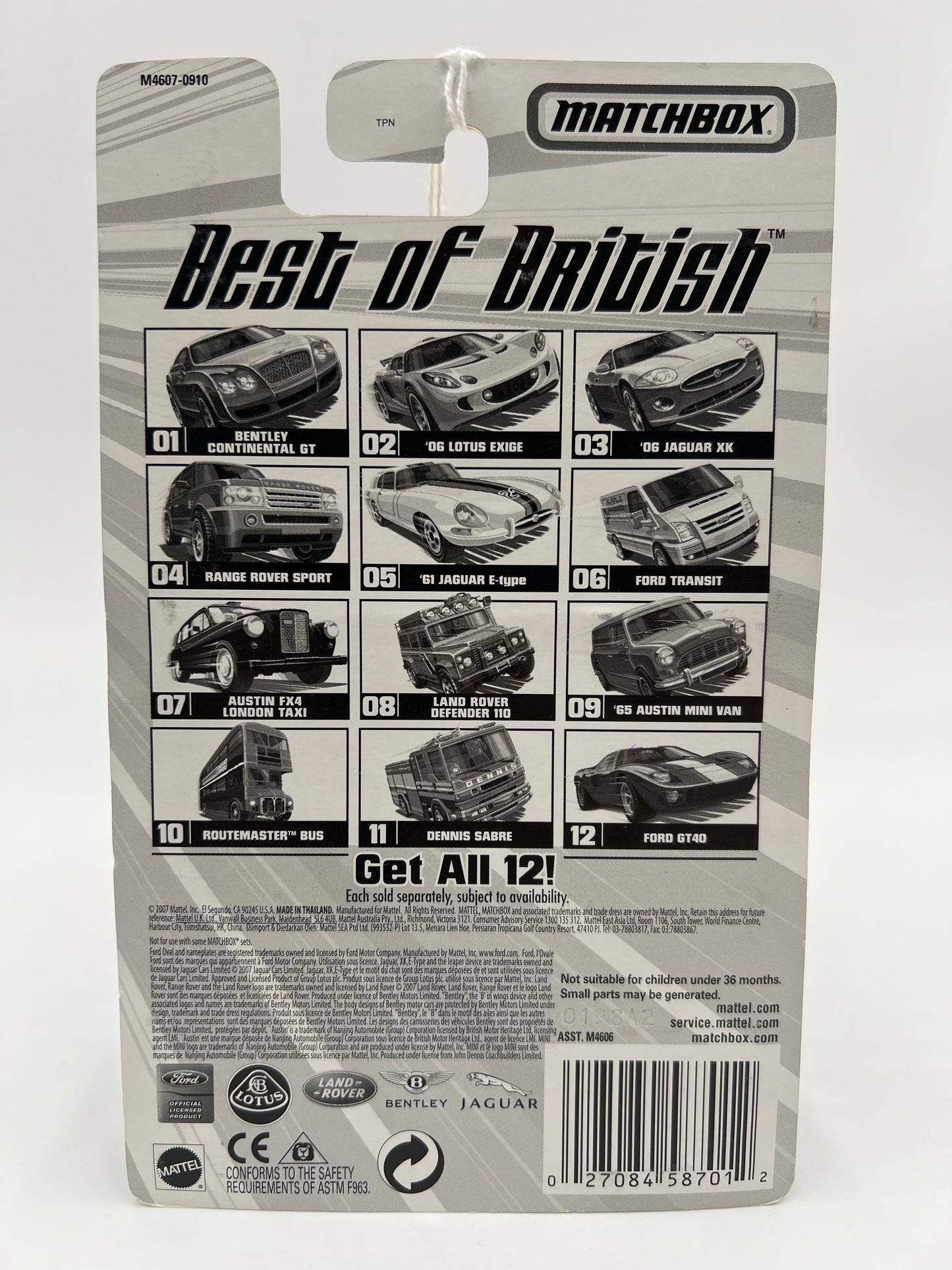 Matchbox Best Of British #7 Austin FX4 London Taxi Dark Gray 168H