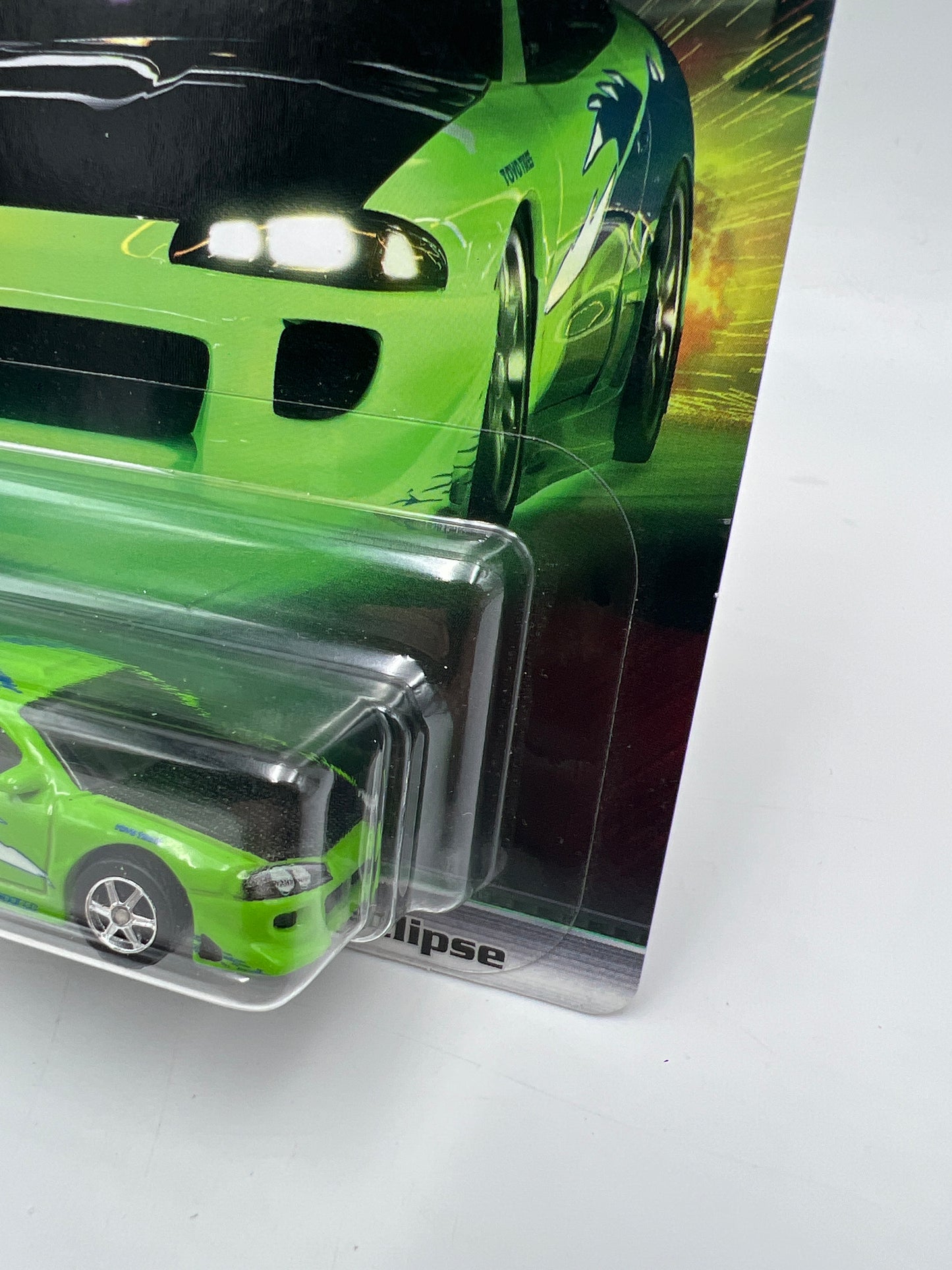 Hot Wheels Fast & Furious Original Fast #2 95 Mitsubishi Eclipse Green W/Protector