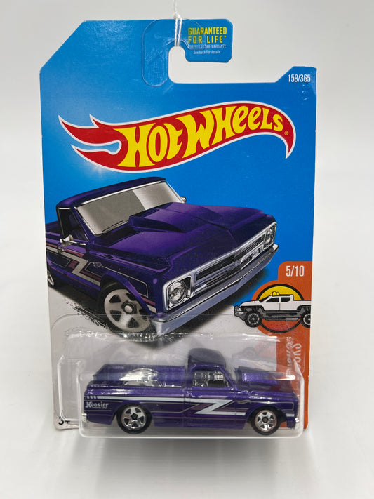 2017 Hot Wheels Hot Trucks #158 67 Chevy C10 Purple 17B