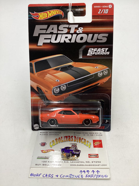 2023 Hot wheels Fast and furious 2 Fast 2 Furious 70 Dodge Hemi Challenger #2 Alt Art 71E