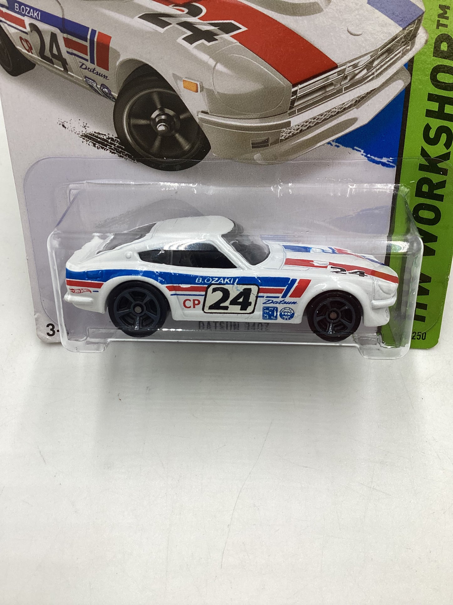 2015 Hot Wheels Workshop #243 Datsun 240Z white 88C