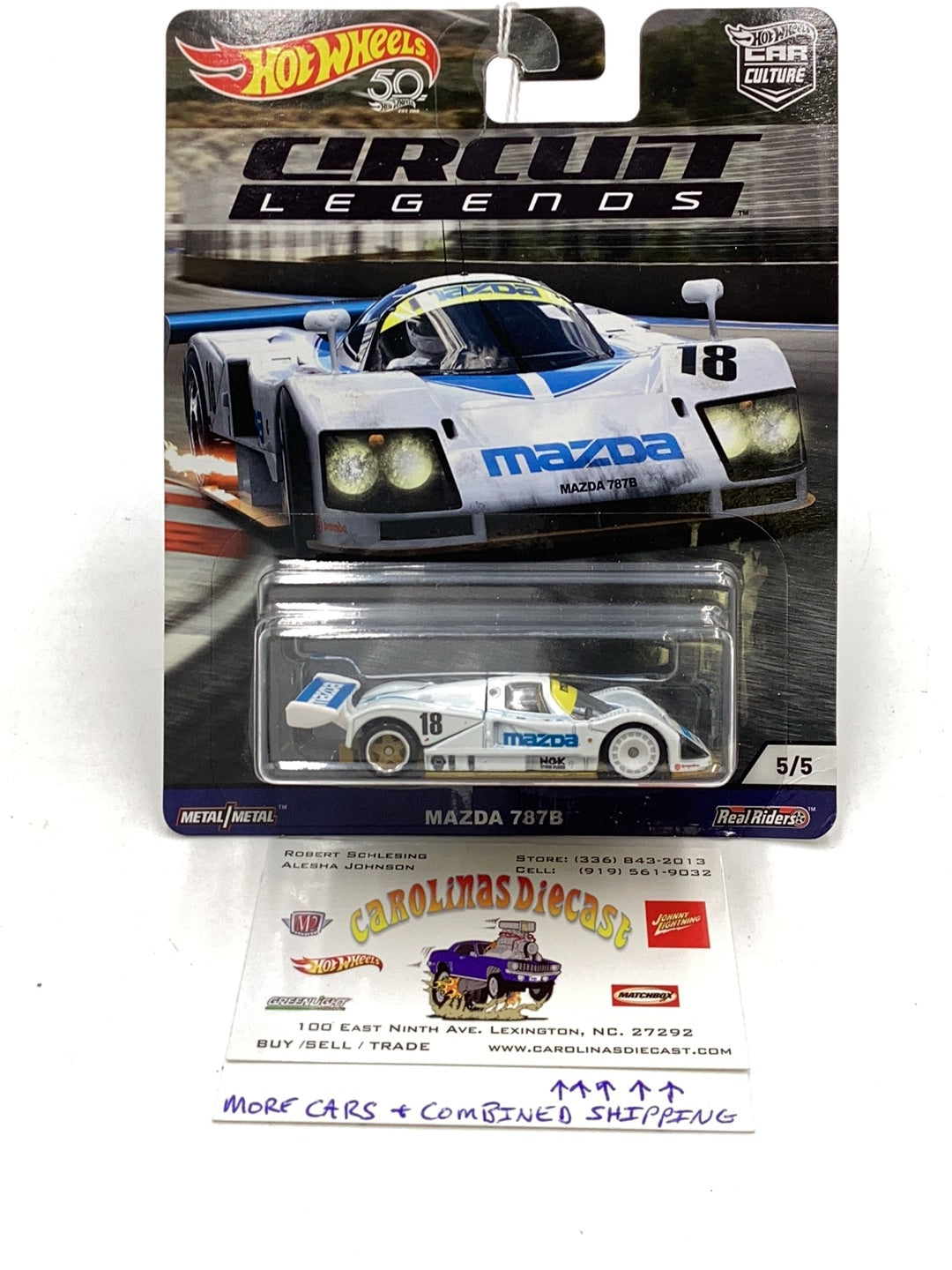 Hot wheels Circuit Legends Mazda 787B 5/5 (Bad Card)