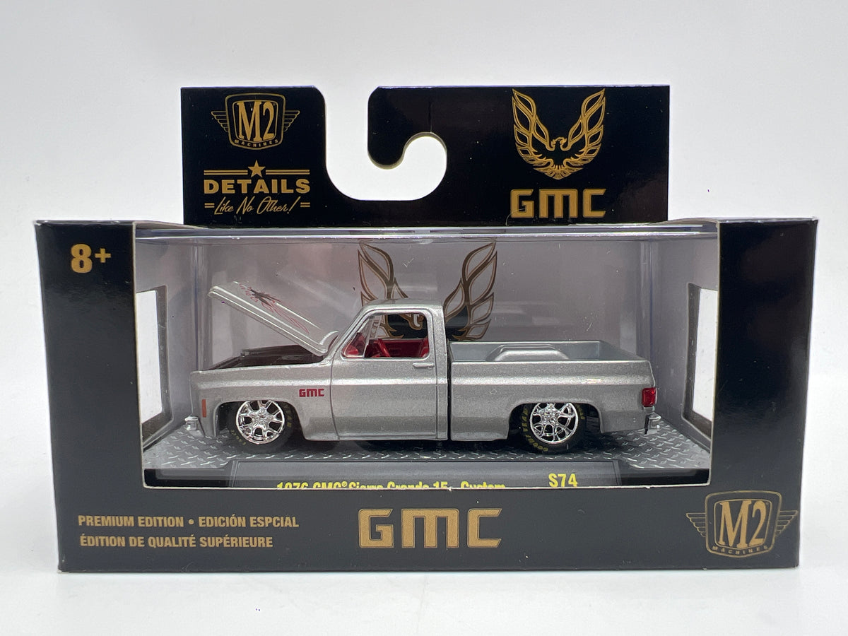 M2 Machines S74 1/3600 1976 GMC Sierra Grande 15 Custom Silver