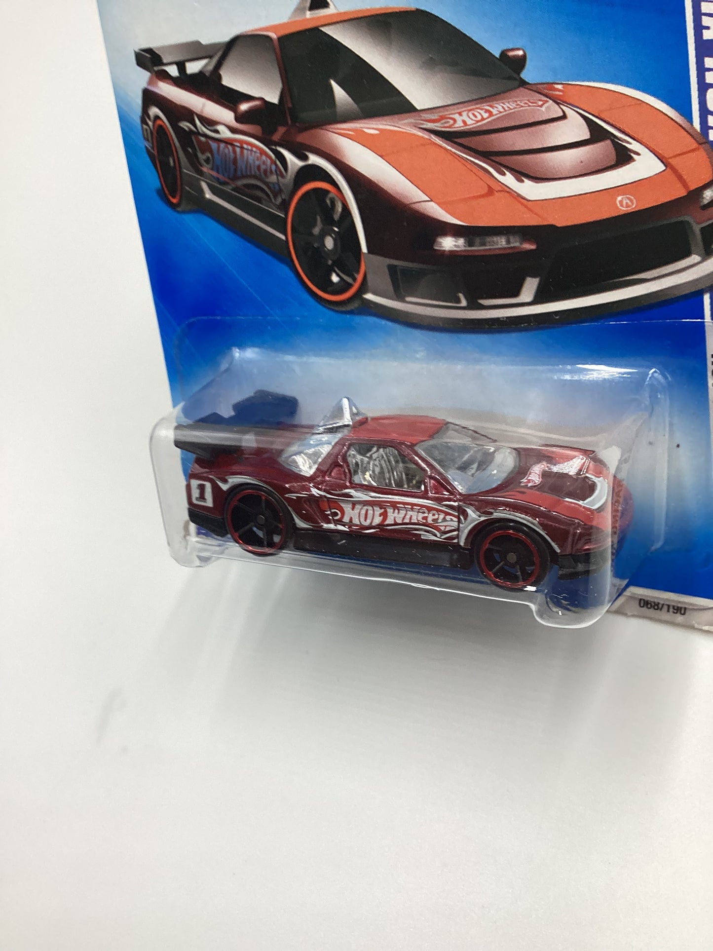 2009 Hot Wheels #68 Acura NSX Maroon 106A