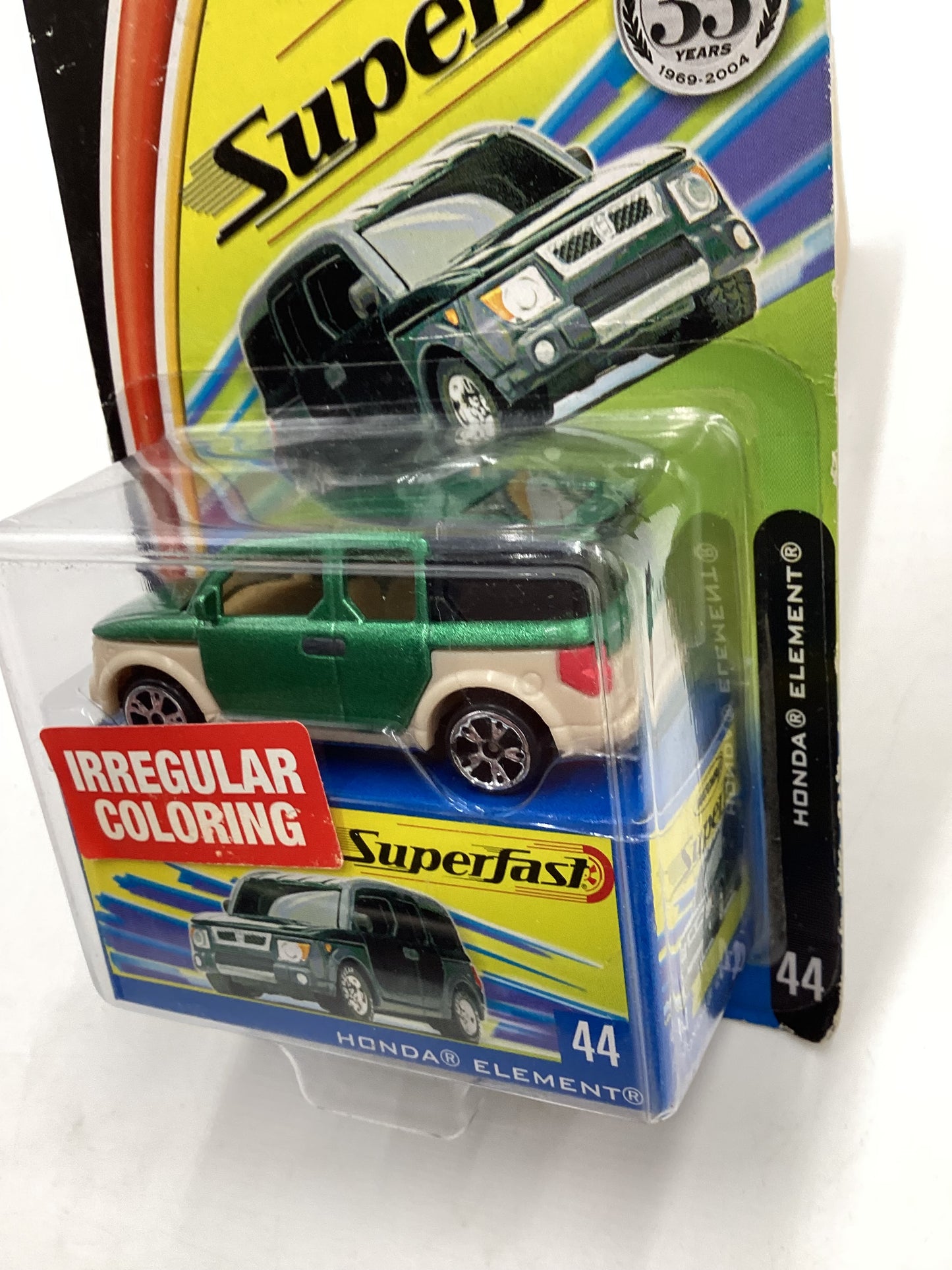 Matchbox Superfast #44 *Veins* Honda Element HTF green