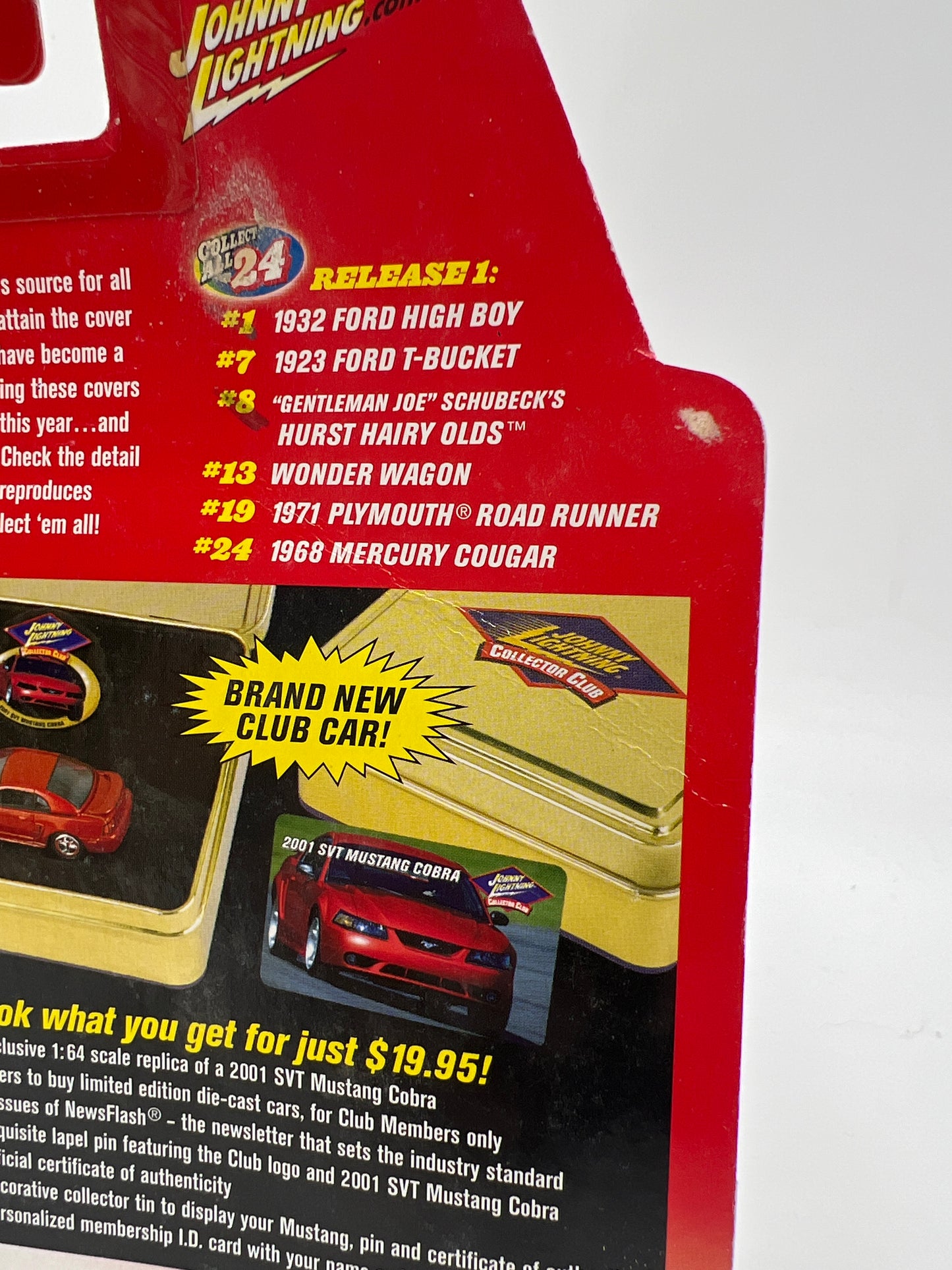 Johnny Lightning Hot Rod Magazine #1 1932 Ford High Boy Black Bad Card 221H