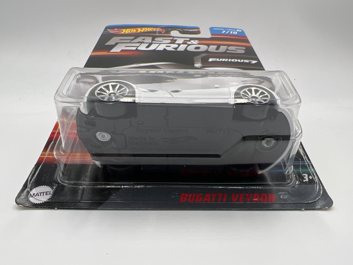 Hot Wheels Fast & Furious Series 3 #7 Bugatti Veyron White W/Protector