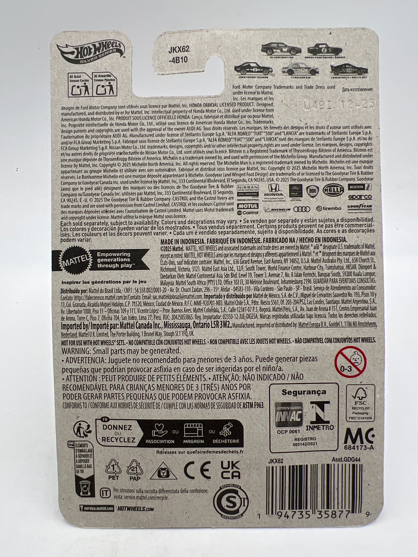 2026 Hot Wheels Silver Series Rally Racers #2 Honda S800 Racing Red