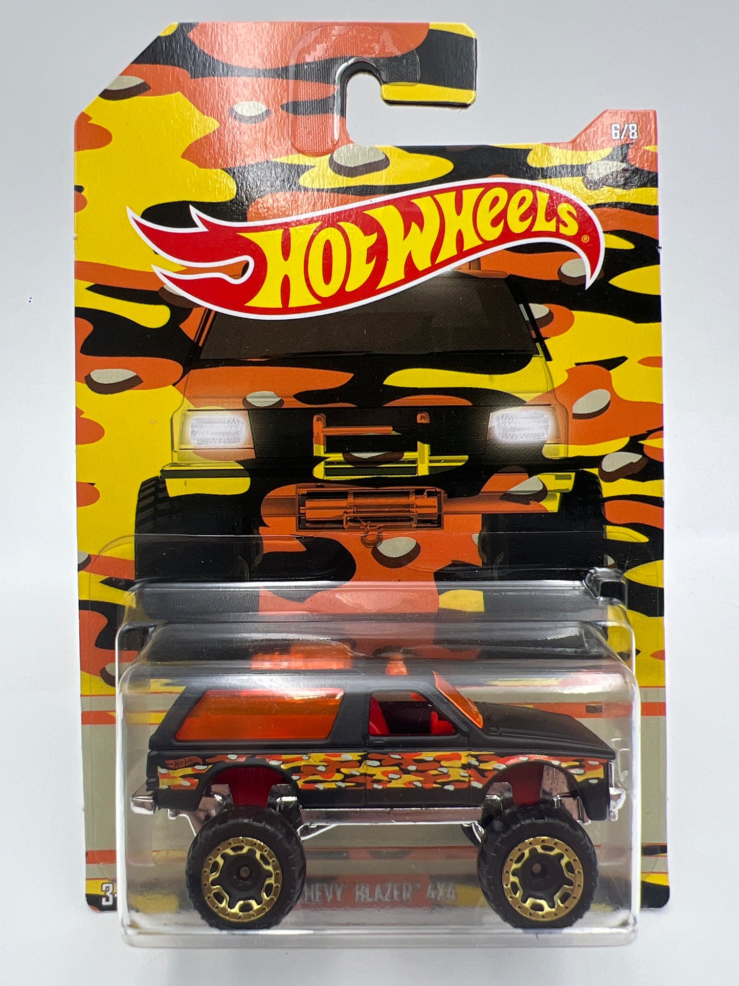 Hot Wheels Camouflage Series #6 Chevy Blazer 4x4 Black/Orange 161F