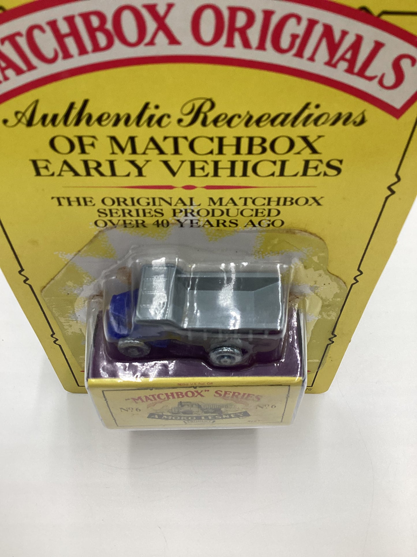 1992 Matchbox Originals No. 6 Euclid Dump Truck Blue (SR)