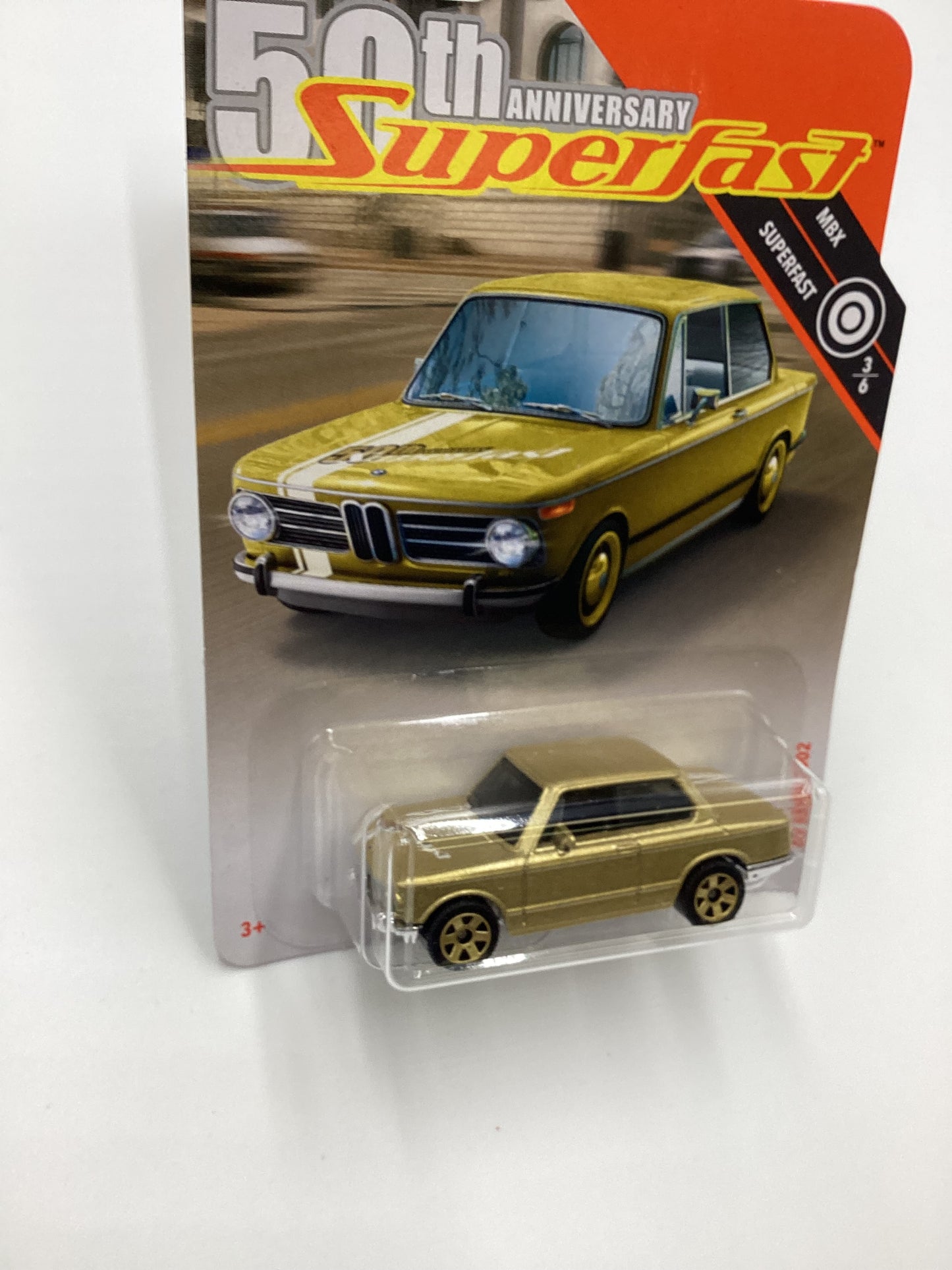 2019 Matchbox 50th Anniversary Superfast Gold 69 BMW 2002 Gold SR