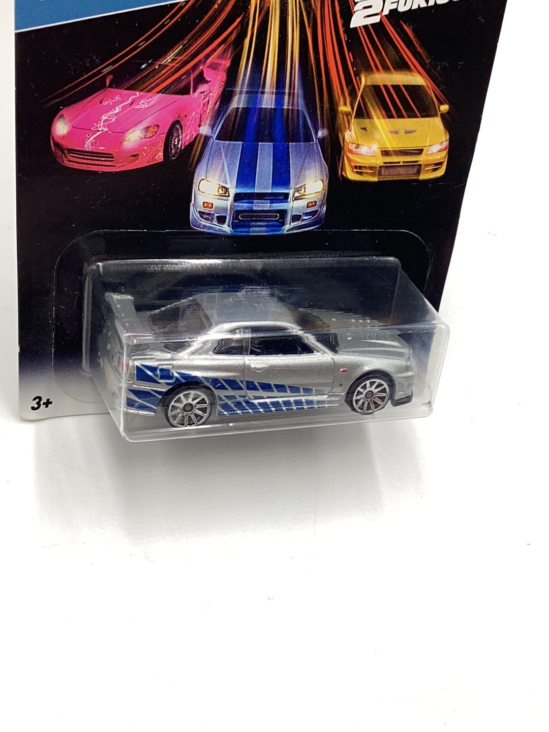Hot wheels fast and furious 2/8 Nissan skyline GT-R (R34) with