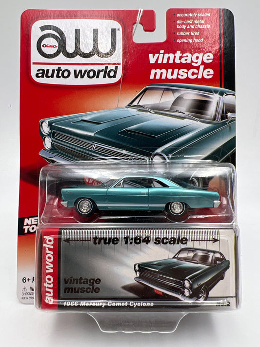 Auto World Vintage Muscle #2 1966 Mercury Comet Cyclone Blue