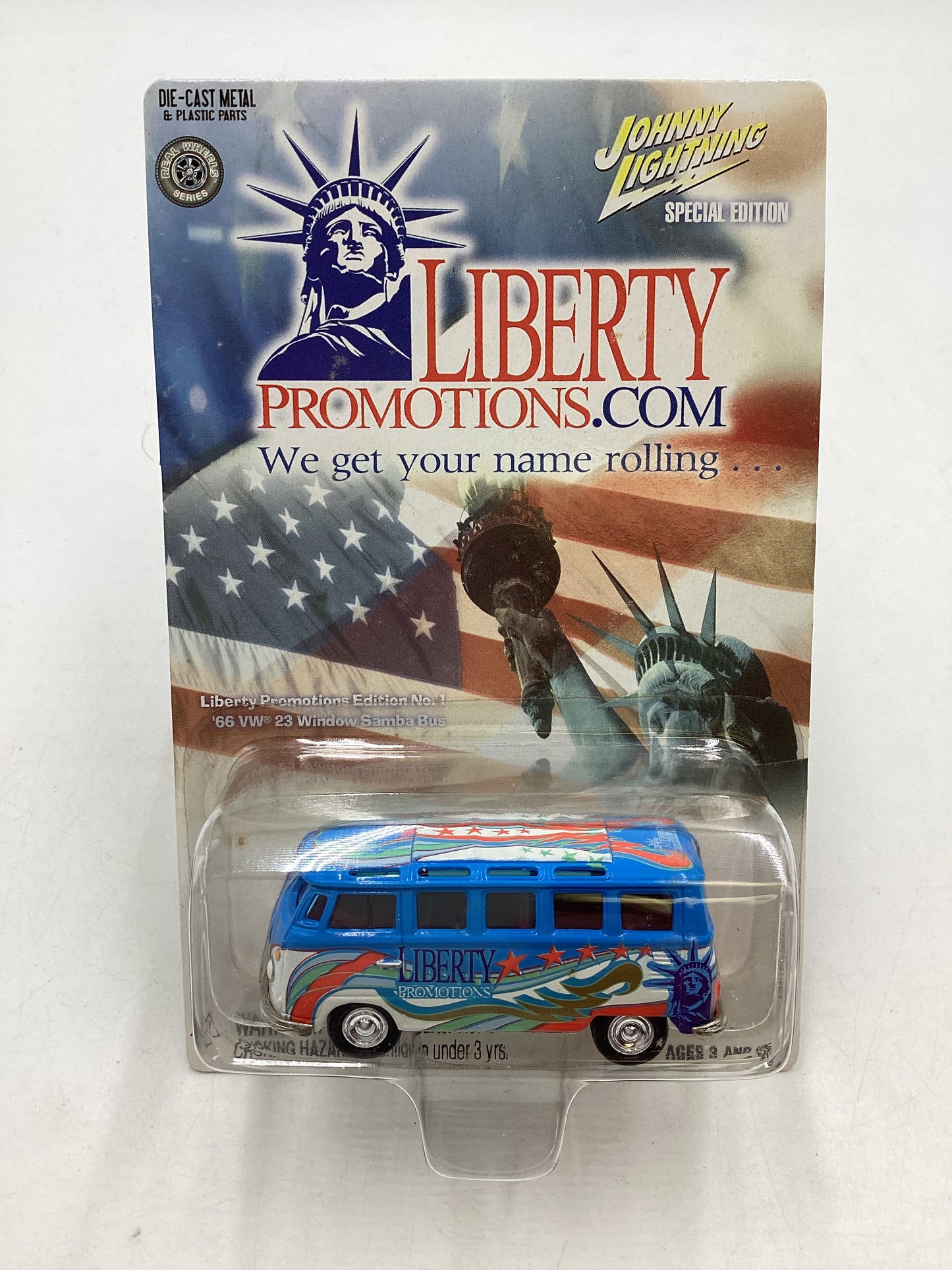 Johnny Lightning Liberty Promotion Edition No. 1 66 Volkswagen 23 Window Samba Bus with protector