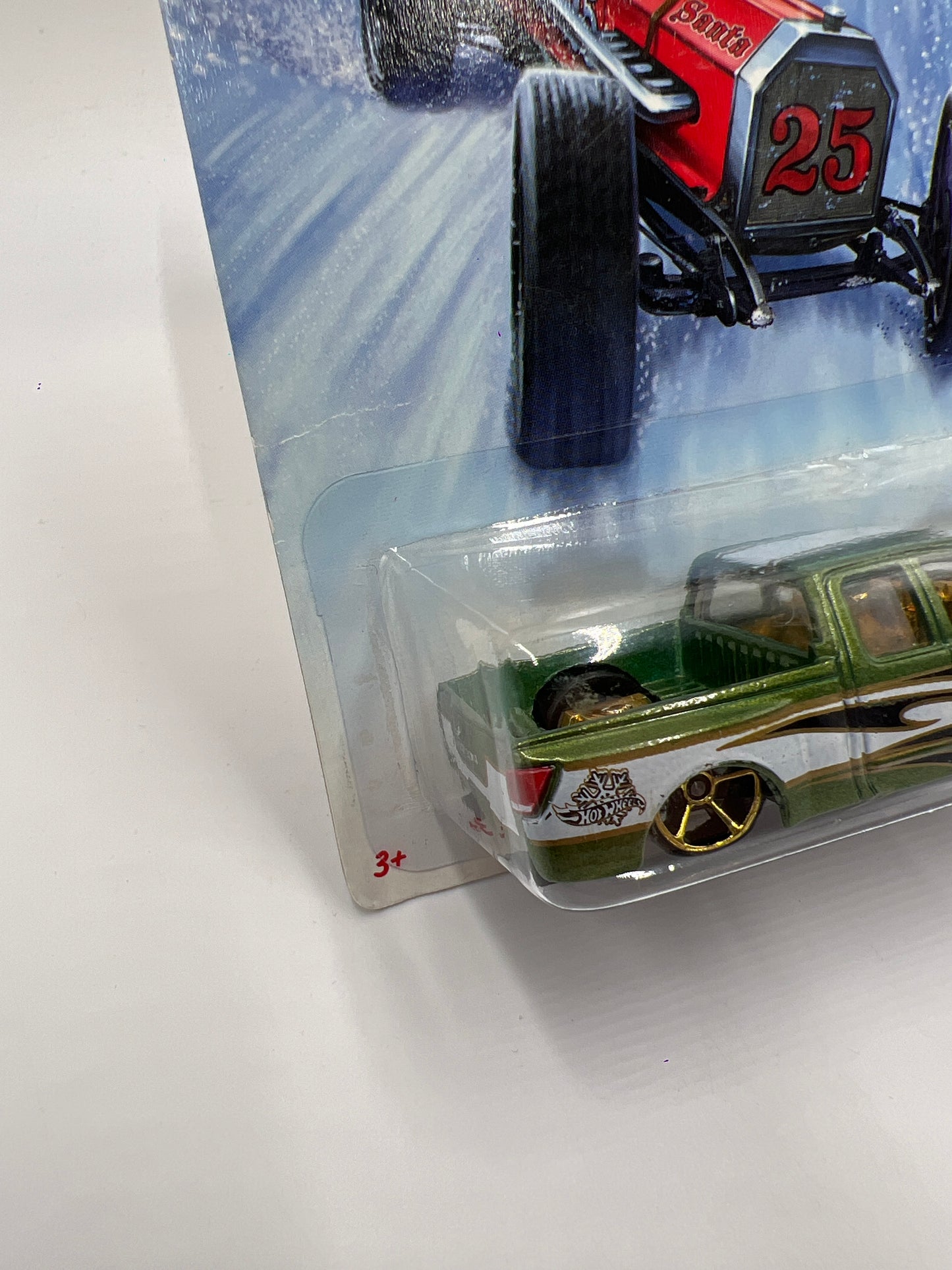 2014 Hot Wheels Holiday Hot Rods #3 Nissan Titan Green SR