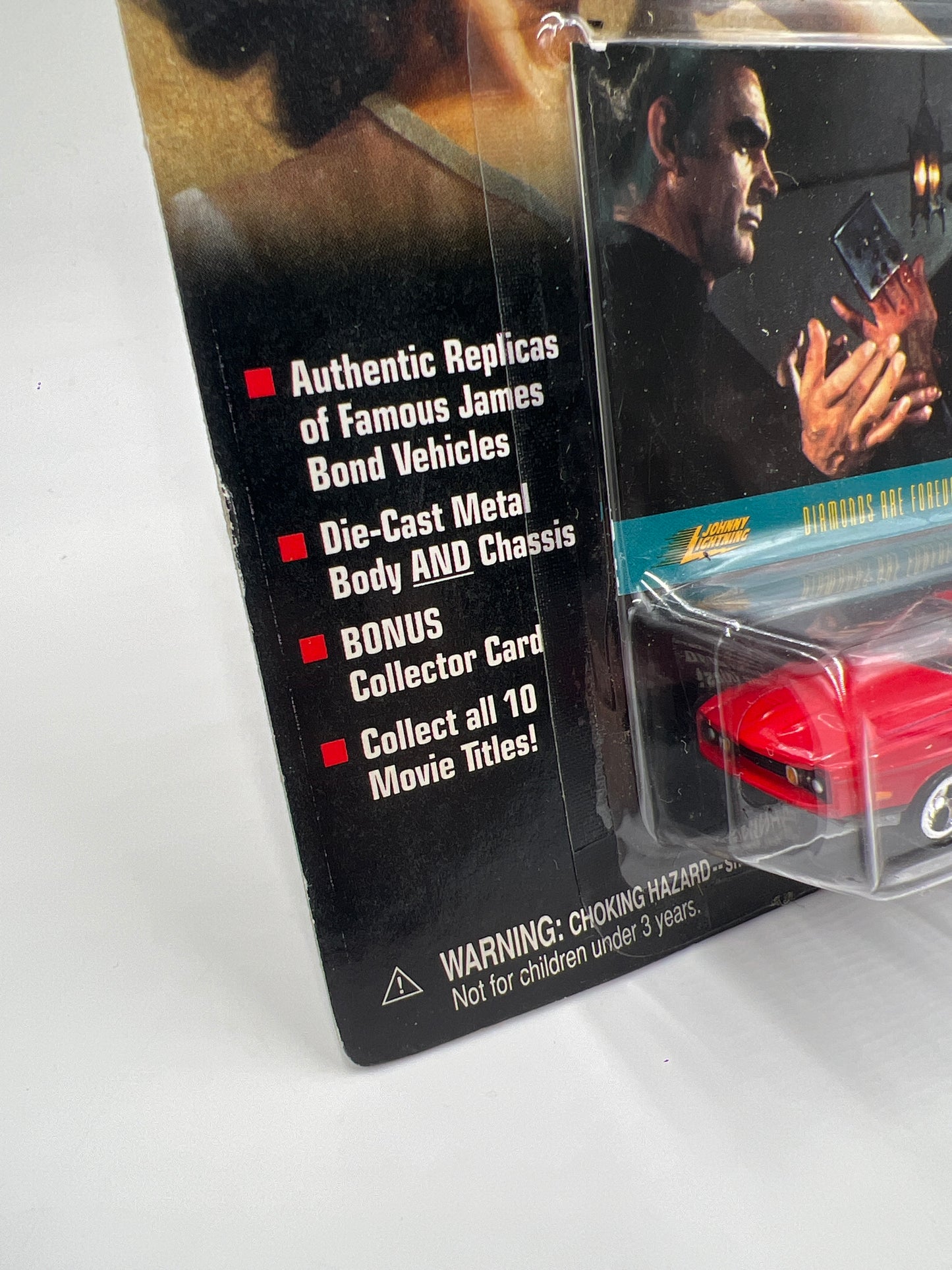 Johnny Lightning James Bond 007 Diamonds Are Forever 1973 Ford Mustang Red 218F