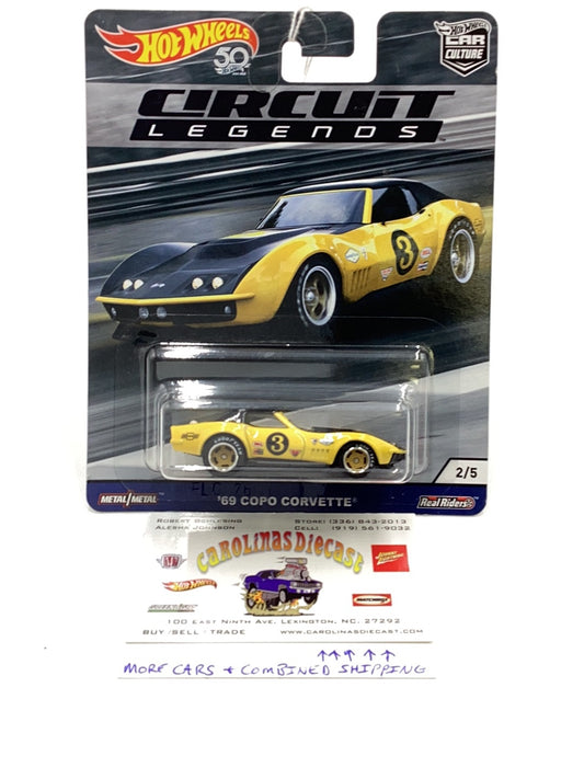 Hot wheels Circuit Legends 2/5 69 Copo Corvette 252C