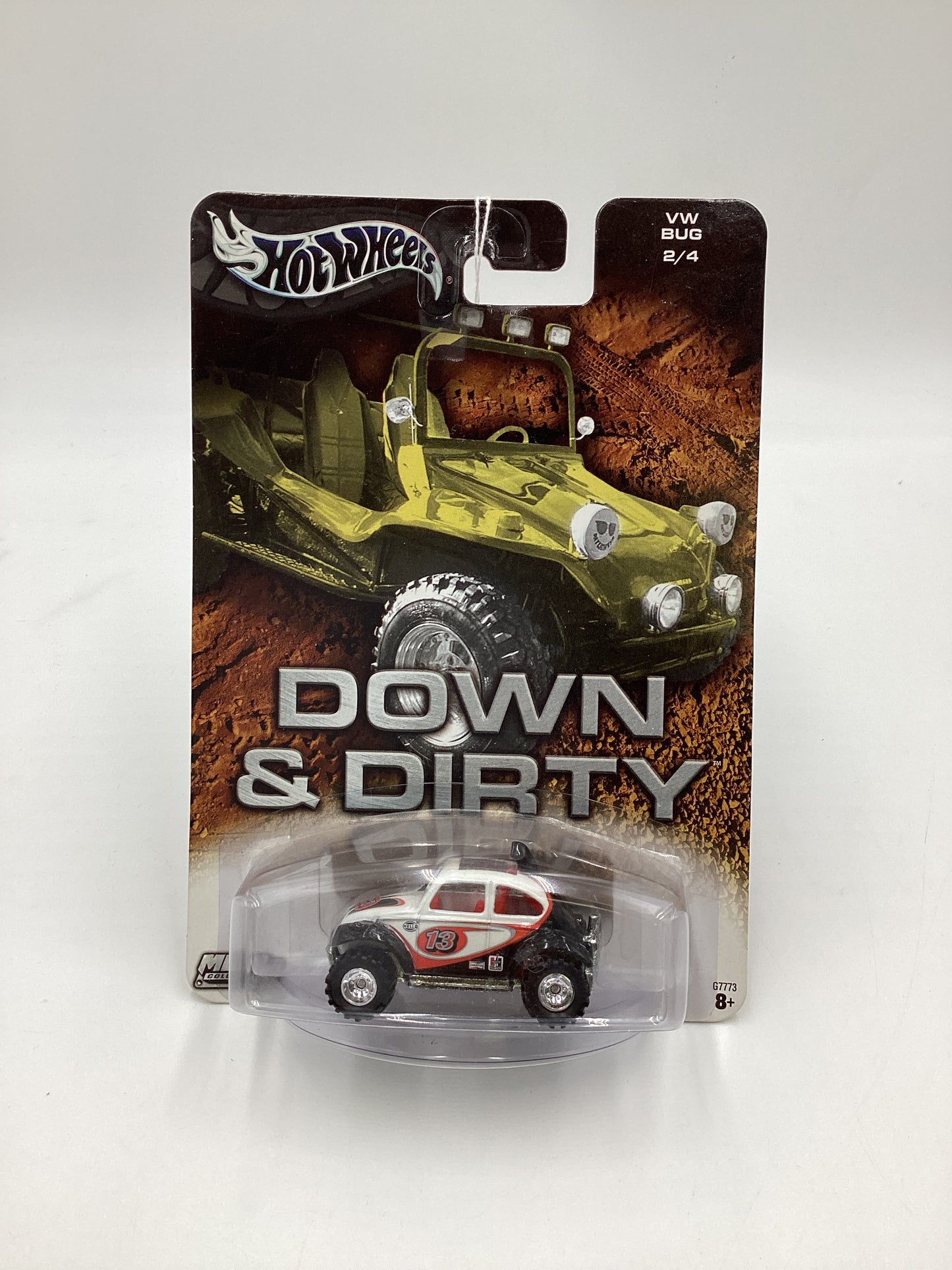 Hot Wheels Down & Dirty 2/4 White Volkswagen Baja Bug