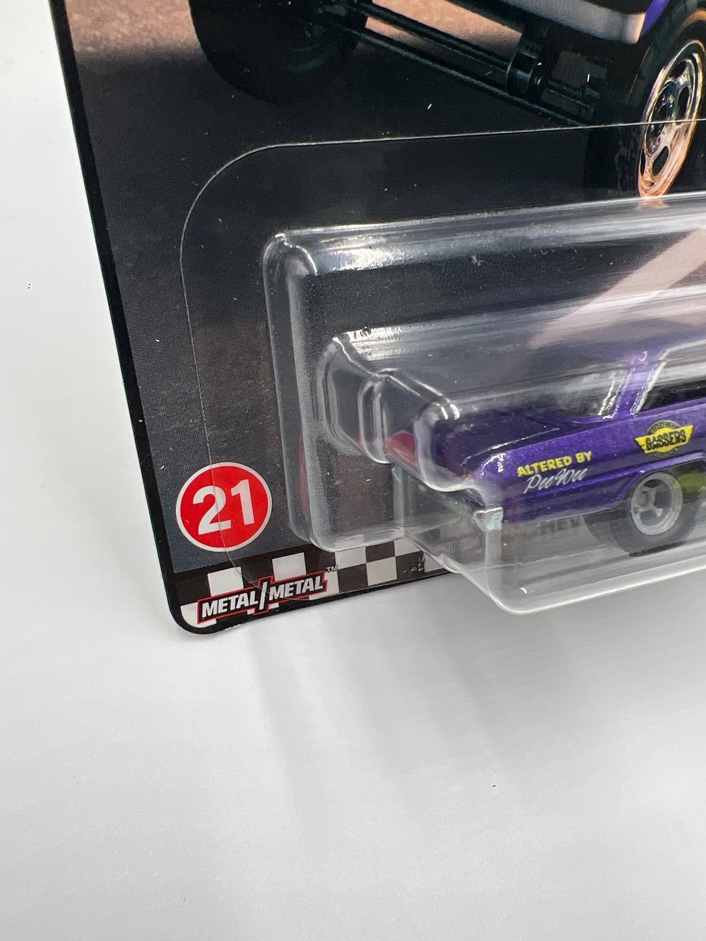 Hot Wheels Premium Boulevard #21 63 Chevy Nova Gasser Purple