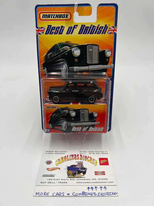 Matchbox Best Of British #3 Austin FX4 London Taxi Black 169i