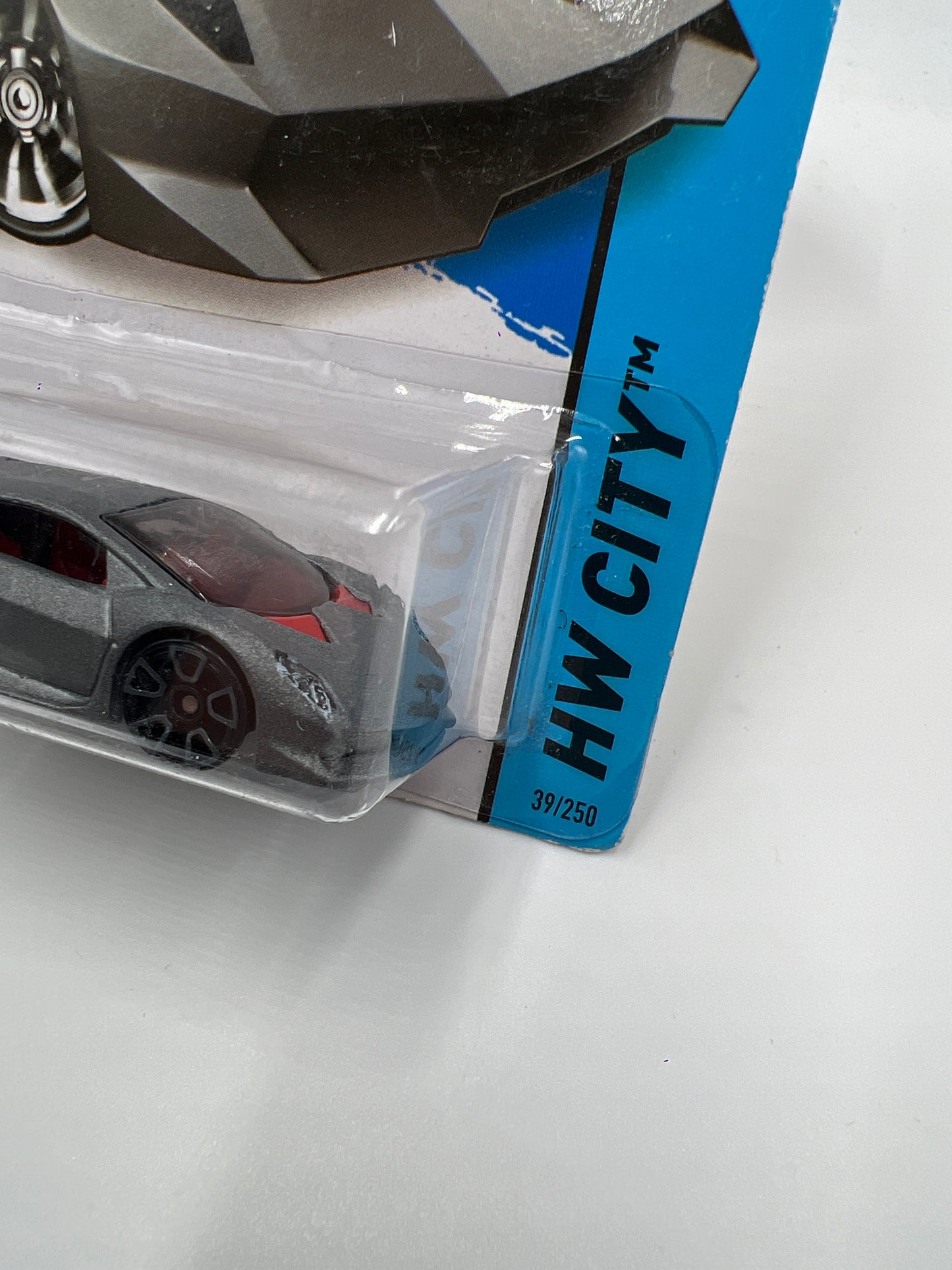 2014 Hot Wheels City #39 Need For Speed Lamborghini Sesto Elemento Gray 102C