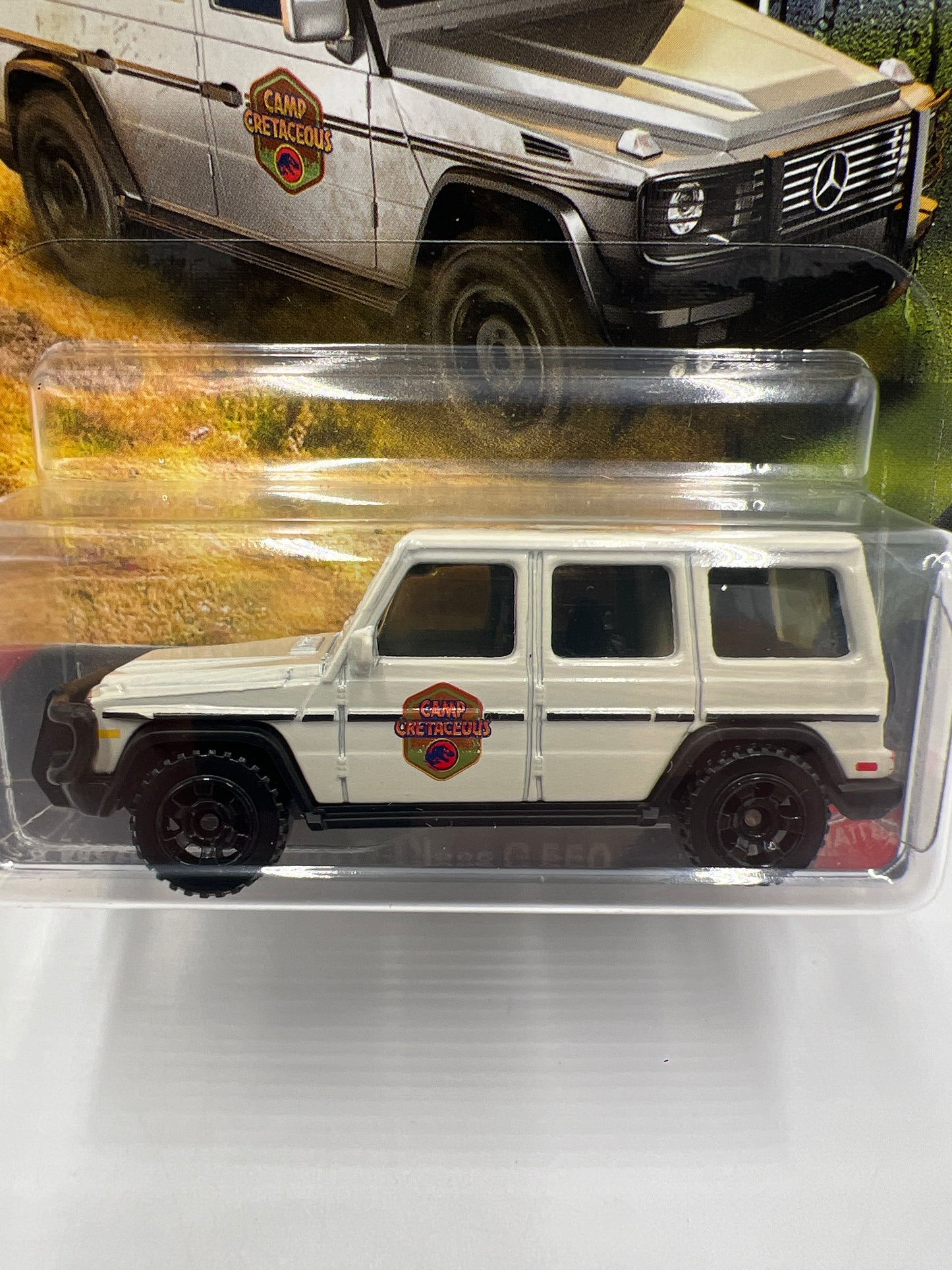 2025 Matchbox Jurassic World Rebirth 14 Mercedes-Benz G-Class G 550 White 161E