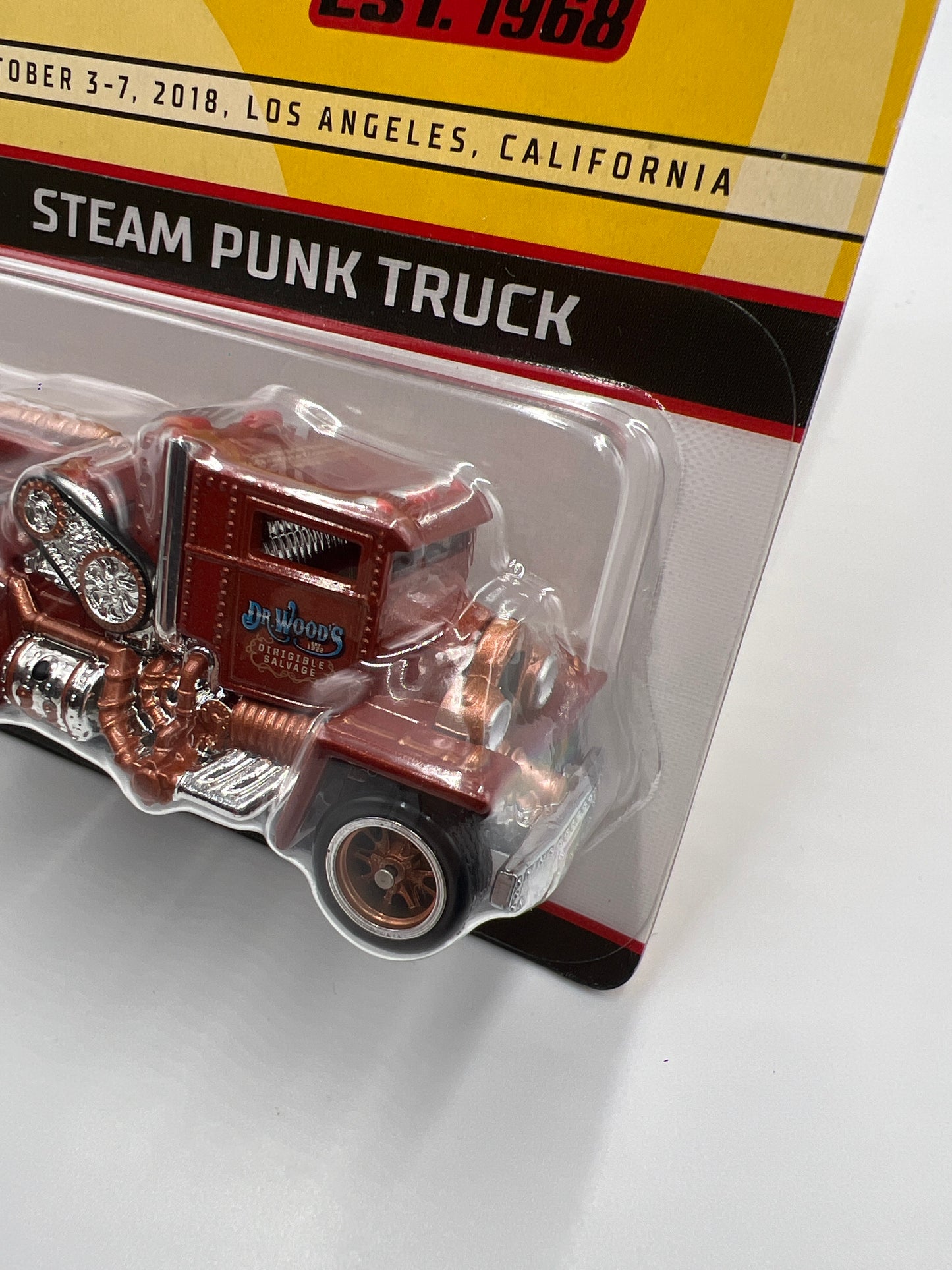 2018 Hot Wheels 32nd Annual Collectors Convention 1829/4000 Steam Punk Truck Copper WProtector