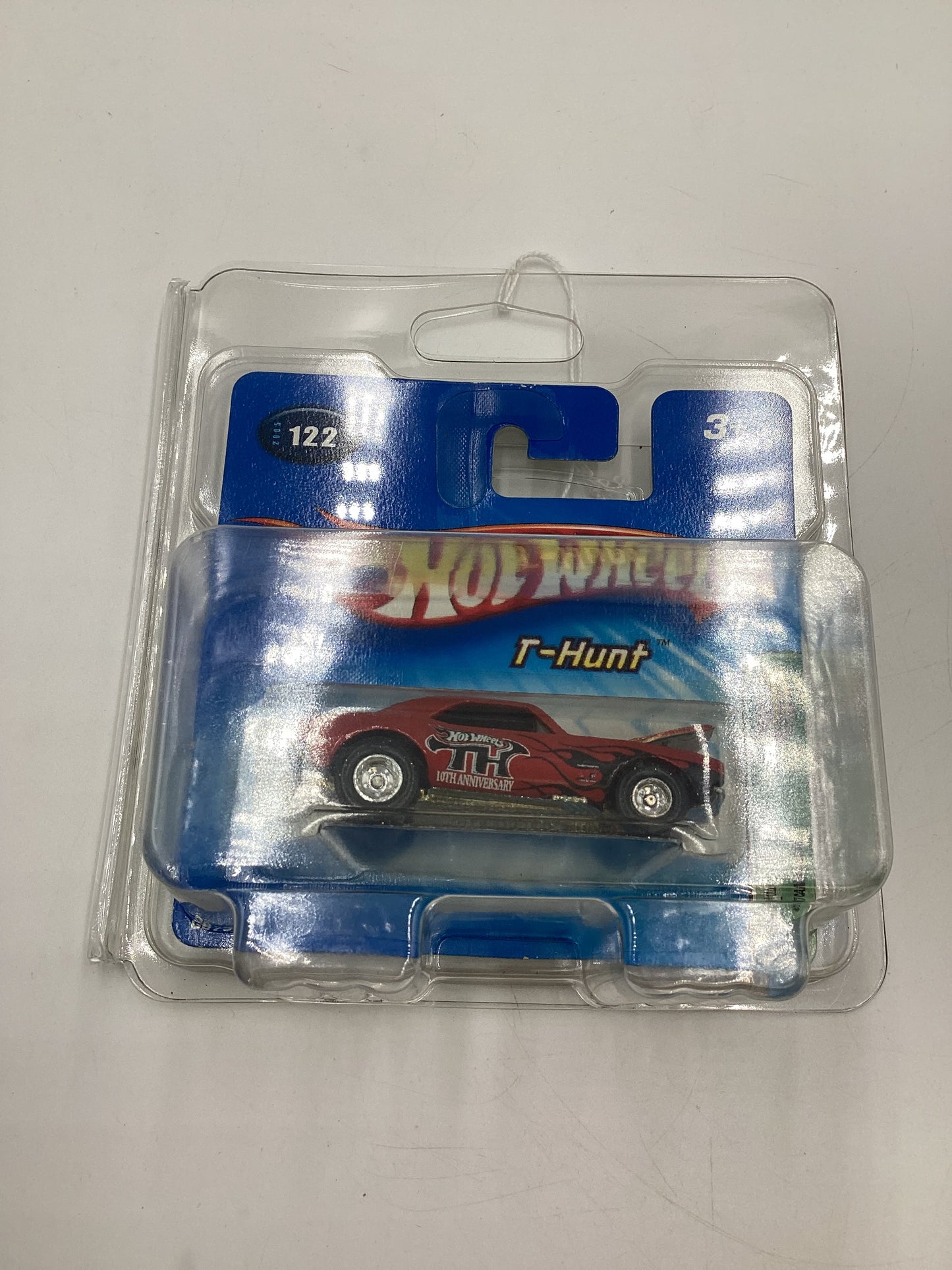 2005 Hot Wheels #122 Treasure Hunt 1967 Camaro Red Short Card W/protector