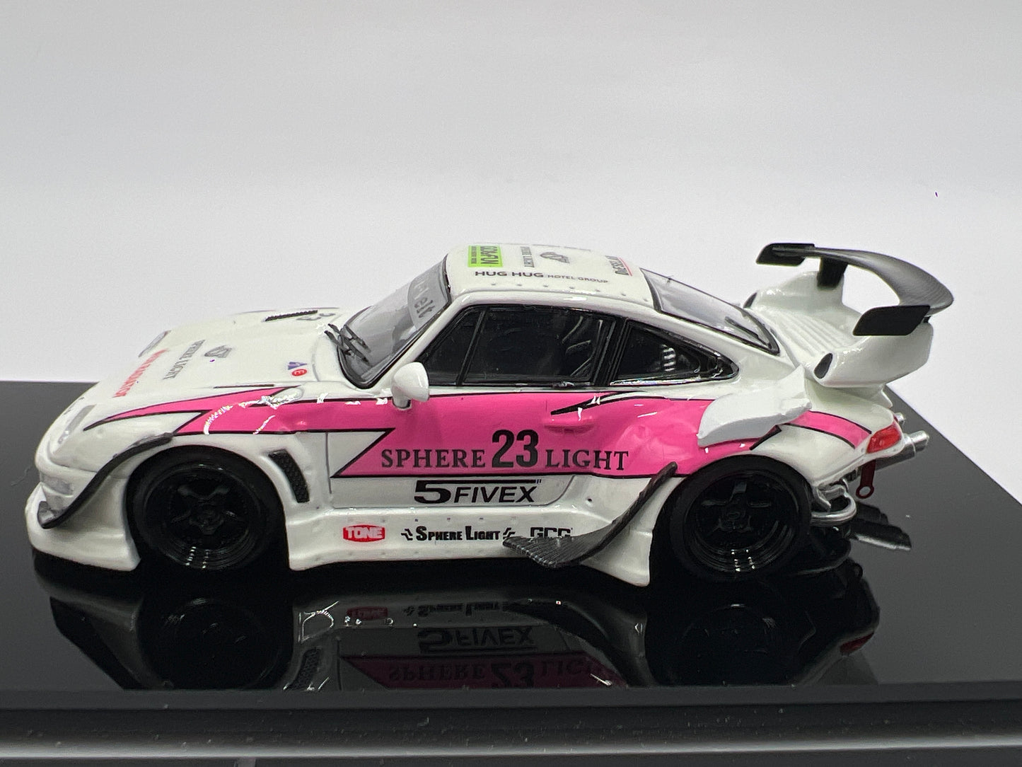 Street Warrior x Ghost Player #000/299 Alt Color Glow In The Dark Porsche 993 RWB White/Pink VHTF See Pics For Glow
