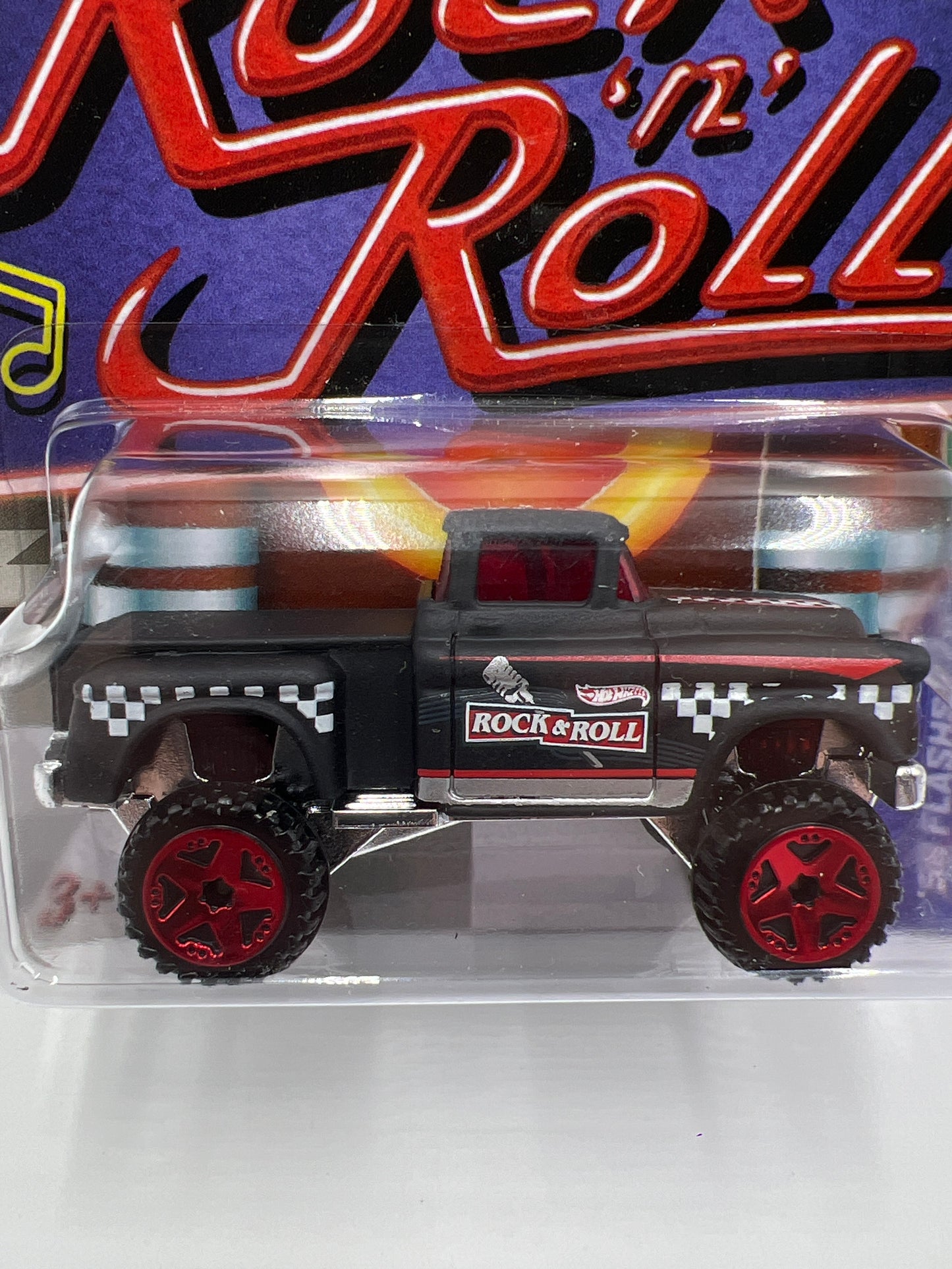 2013 Hot Wheels Jukebox #9 Rock N Roll 56 Flashsider Matte Black 154C