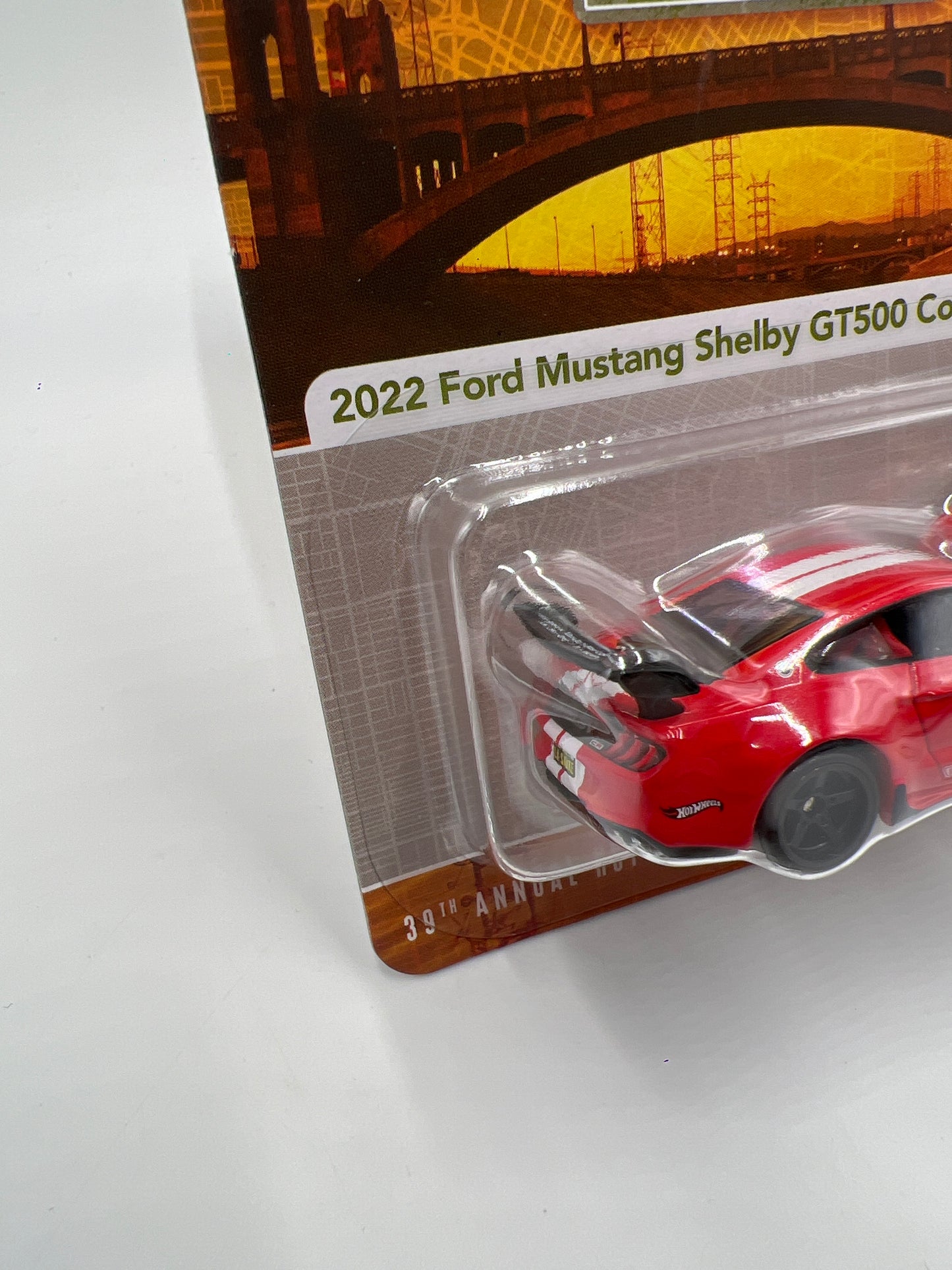 2025 Hot Wheels 39th Annual Collectors Convention LA #2406/6200 2022 Ford Mustang Shelby GT500 Code Red W/Protector
