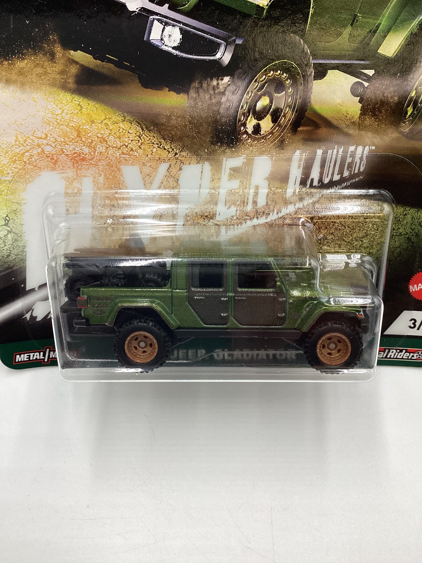 2021 Hot wheels Premium Hyper Haulers #3 20 Jeep Gladiator Green 245E