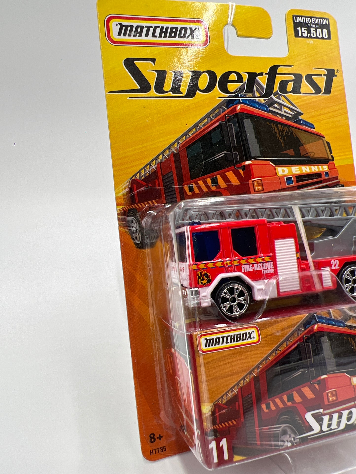 Matchbox Superfast #11 Dennis Sabre Fire Truck Red 169i