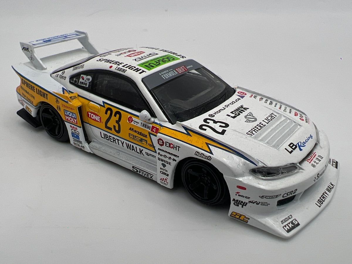 Mini GT #618 MiJo Exclusive LB-Super Silhouette Nissan S15 Silvia #23 2022 Goodwood Festival