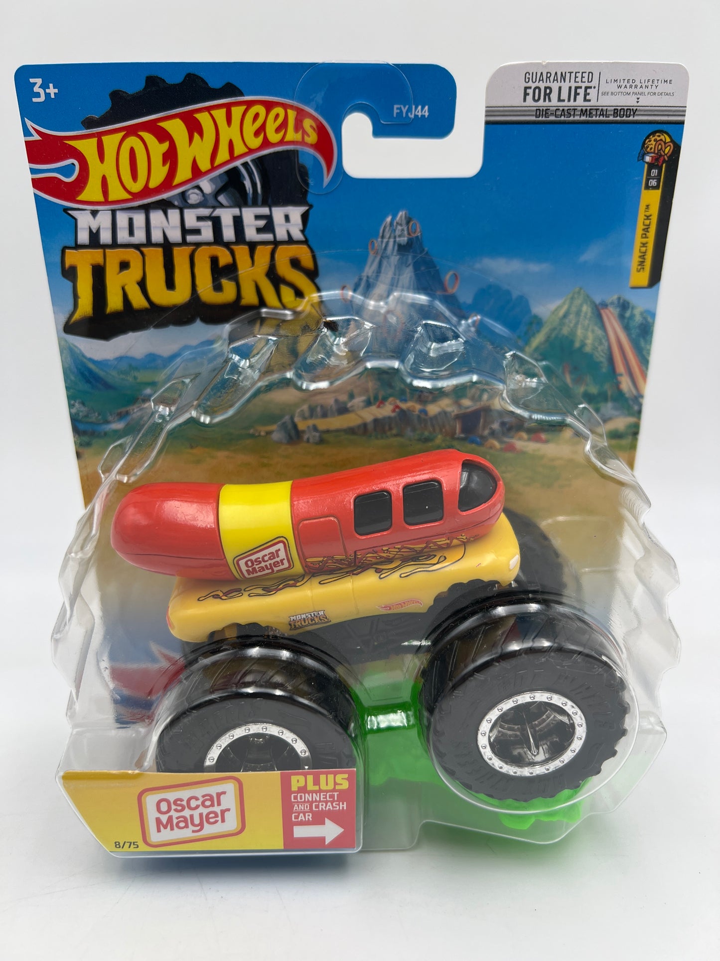 Hot Wheels Monster Trucks Snack Pack #1 Oscar Mayer Weinermobile