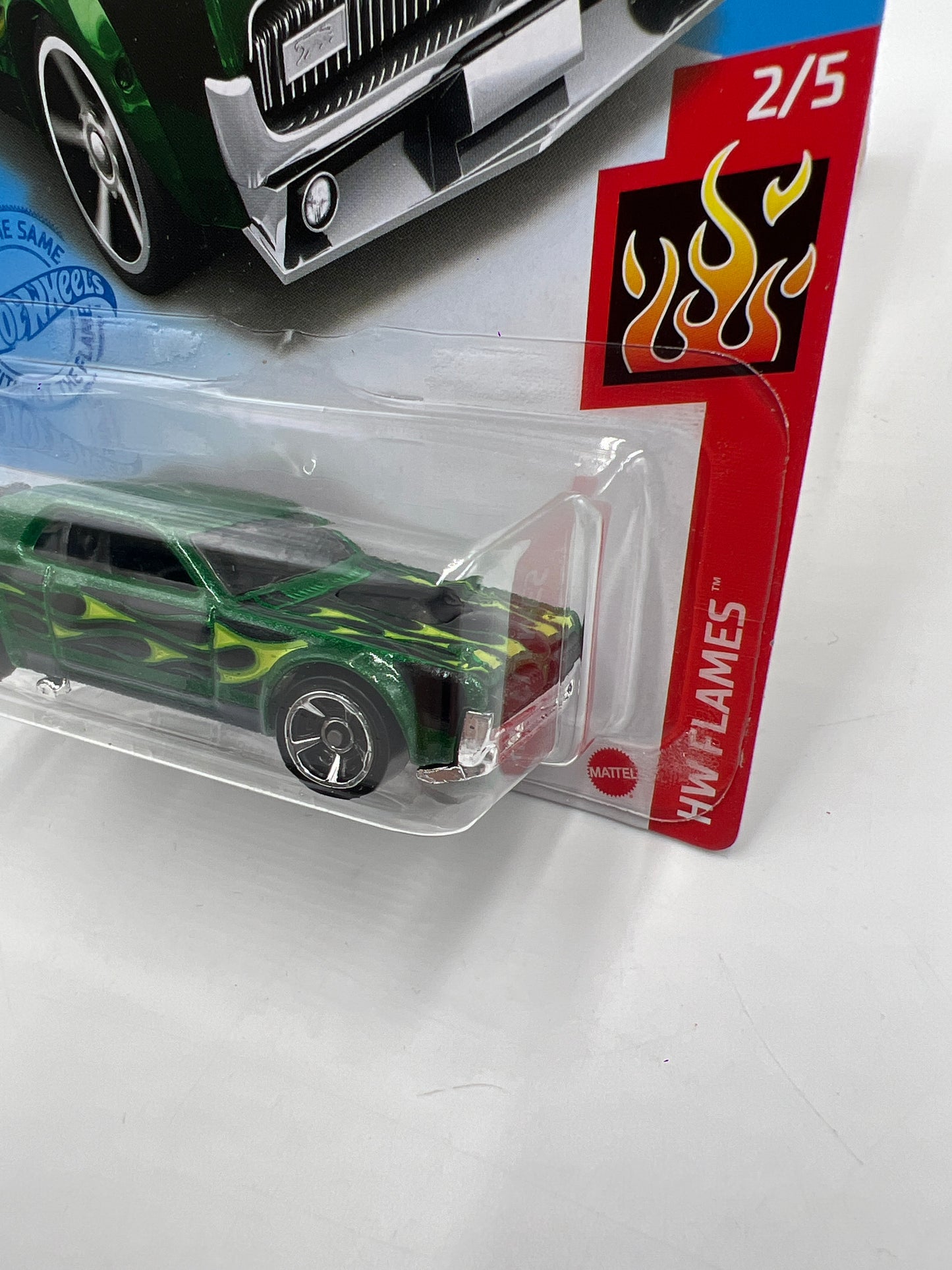 2021 Hot Wheels Flames #207 68 Mercury Cougar Green 41C