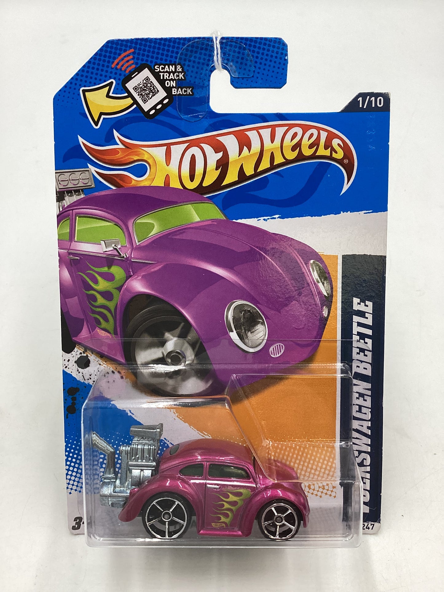 2012 HW Heat Fleet #151 Volkswagen Beetle Tooned Magenta 96A