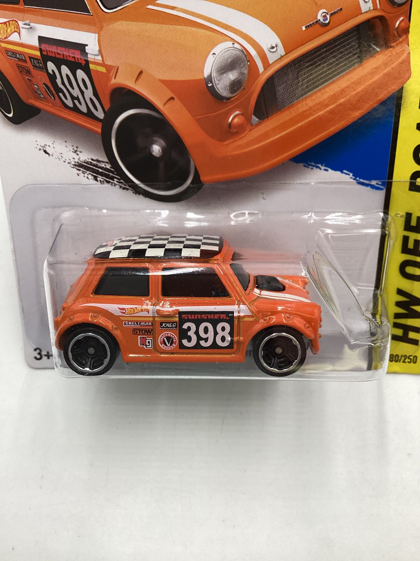 2015 Hot Wheels Off Road #80 Morris Mini Orange 68E