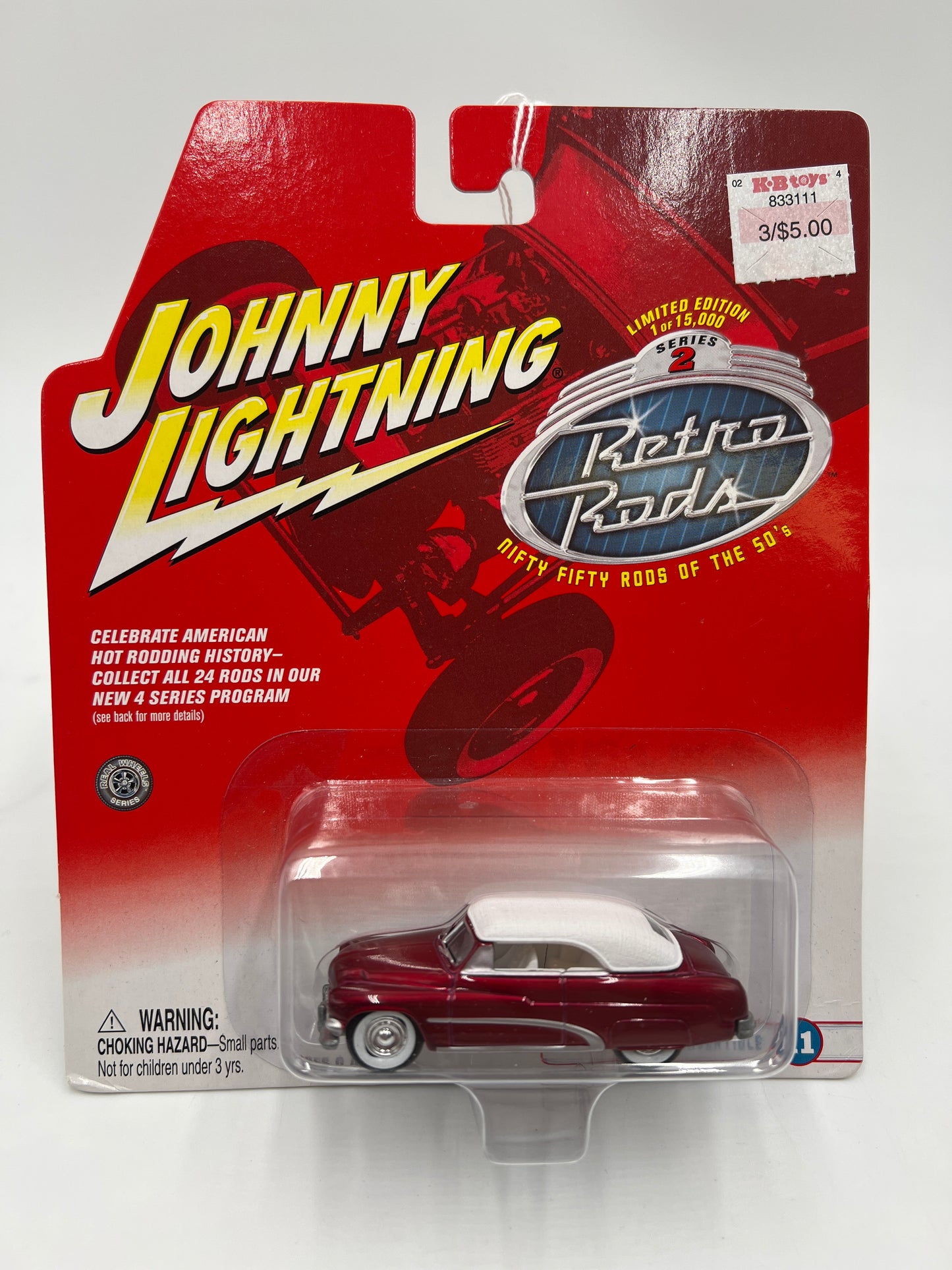 Johnny Lightning Retro Rods #11 51 Mercury Convertible Red 219H