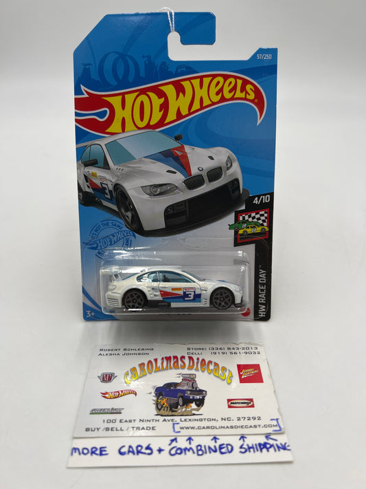 2021 Hot Wheels HW Race Day #57 BMW M3 GT2 White 107G