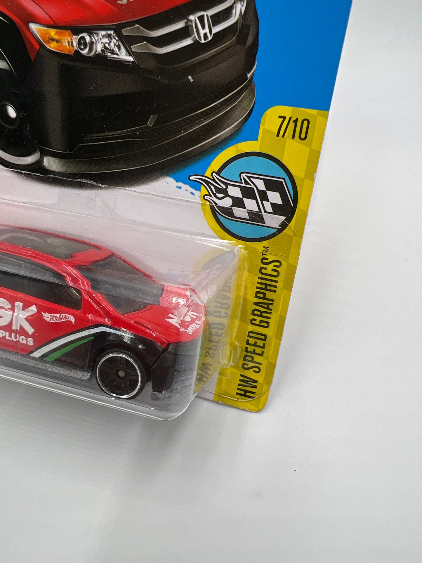 2017 Hot Wheels Speed Graphics #58 Honda Odyssey Red NGK 76A