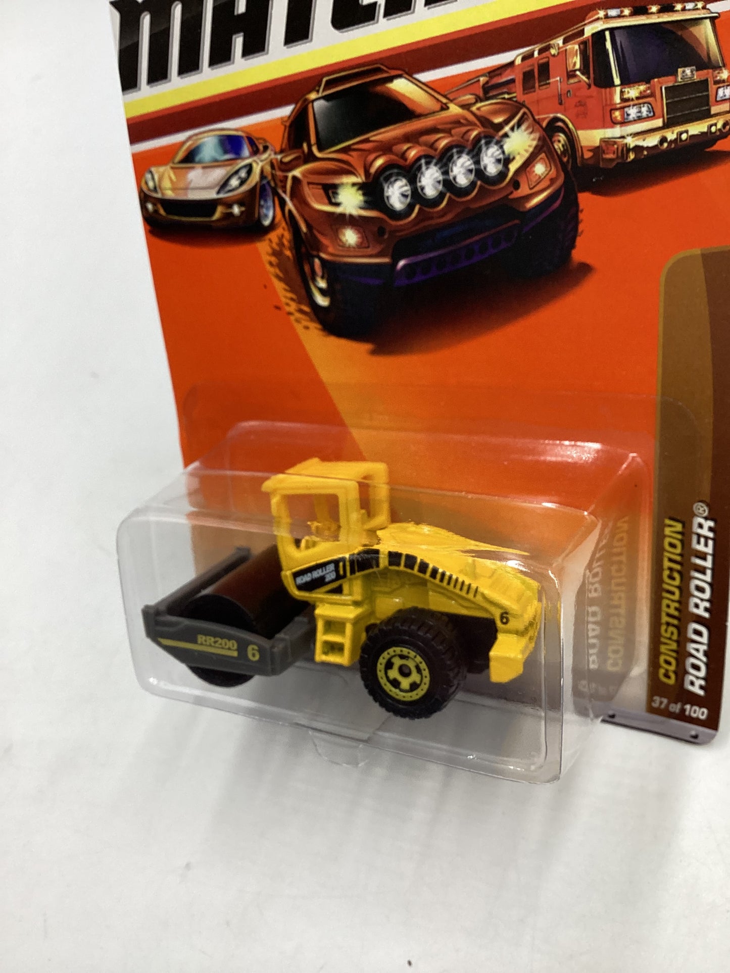 Matchbox #37 Construction Road Roller Yellow 206G