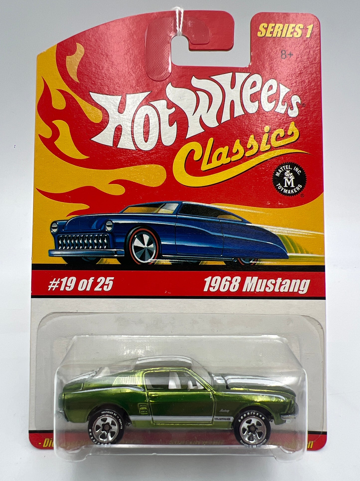 Hot Wheels Classics Series 1 #19 1968 Mustang Green 151B
