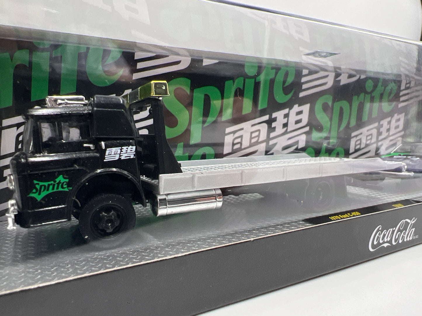 2025 M2 Machines Auto Haulers Coca Cola Sprite 1970 Ford C-950 & 1970 Ford Mustang TW40