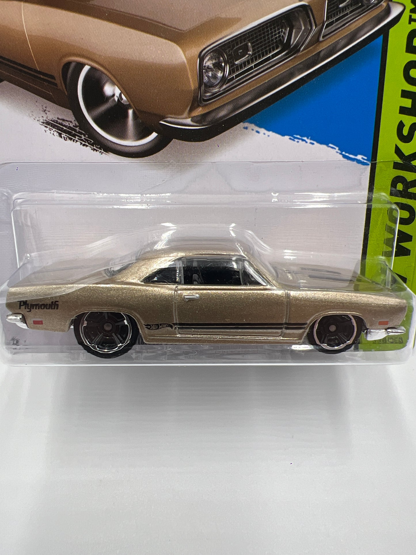 2014 Hot Wheels Workshop #239 68 Plymouth Barracuda Formula S Gold 51D
