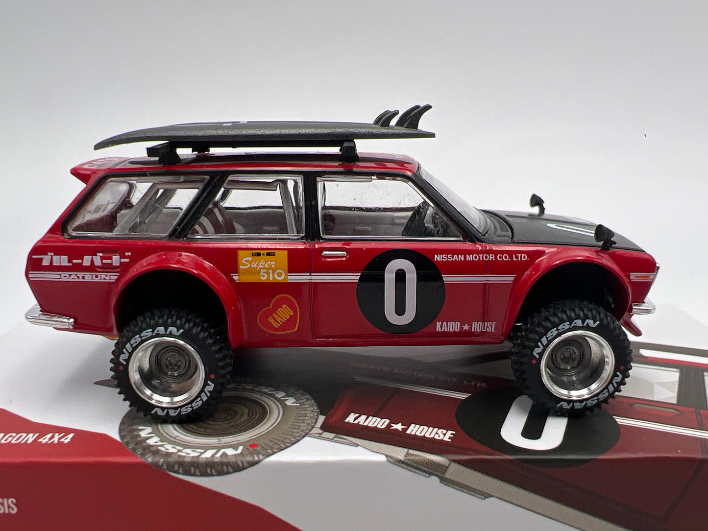 Mini GT x Kaido House #054 Datsun 510 Wagon 4x4 Red